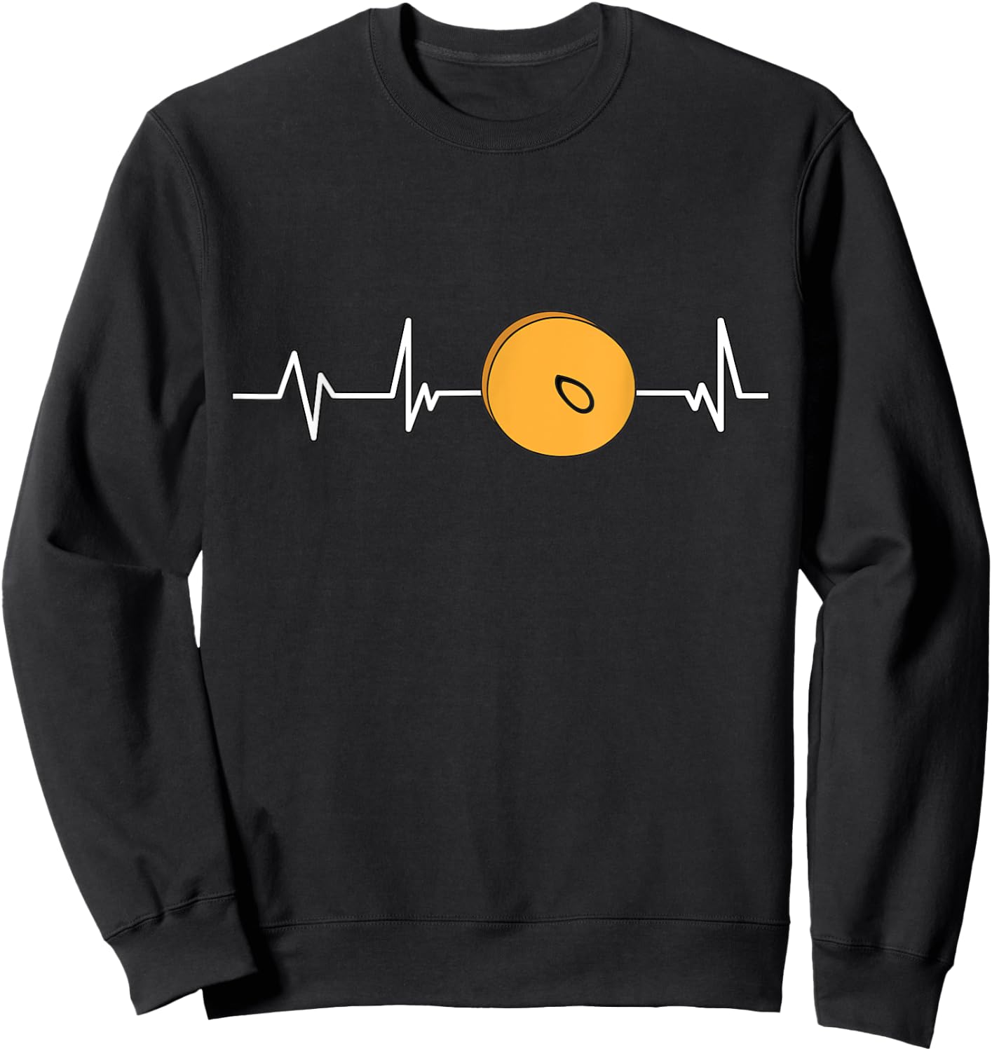 Cymbals Heartbeat EKG Gift Cymbals Sweatshirt - Sweatshirt | Black