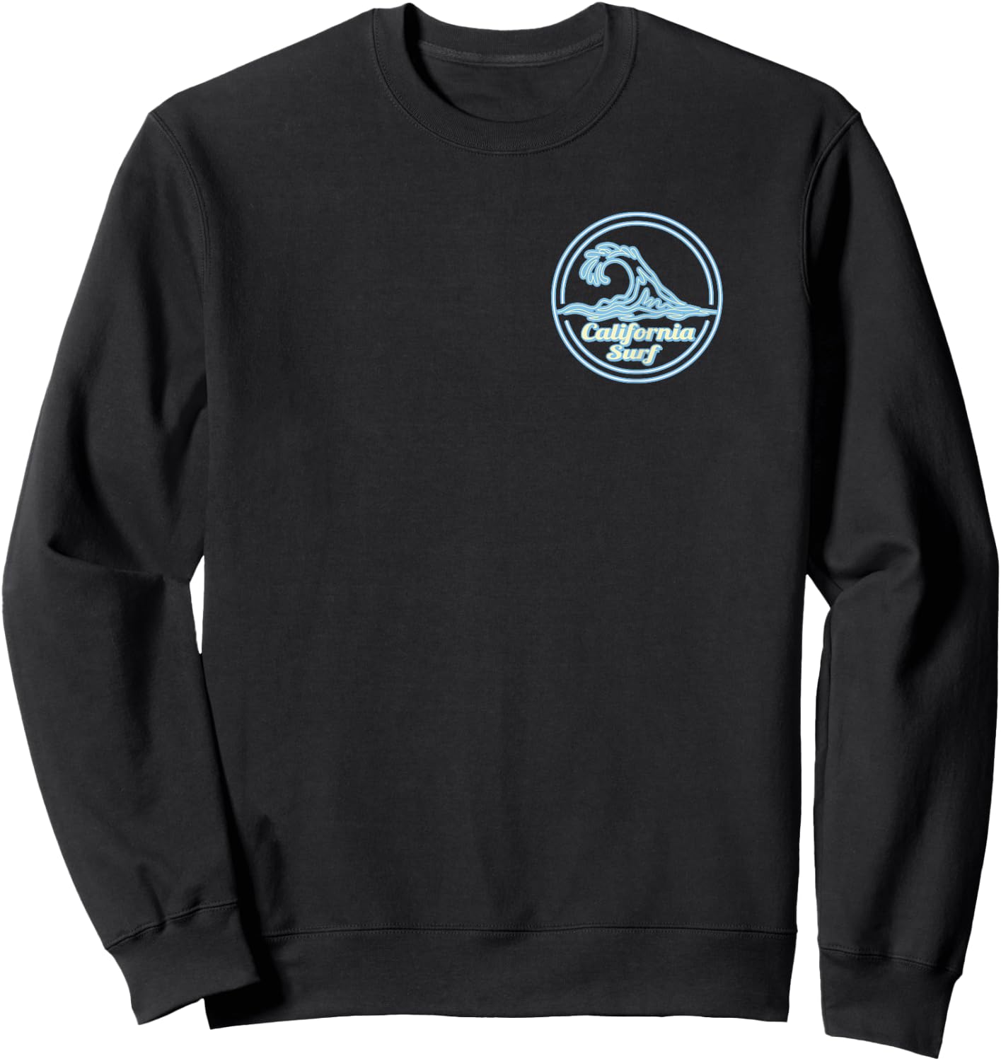 Lower Trestles Big Wave Surf Club, surfing graphic Sweatshirt - Sweatshirt | Black