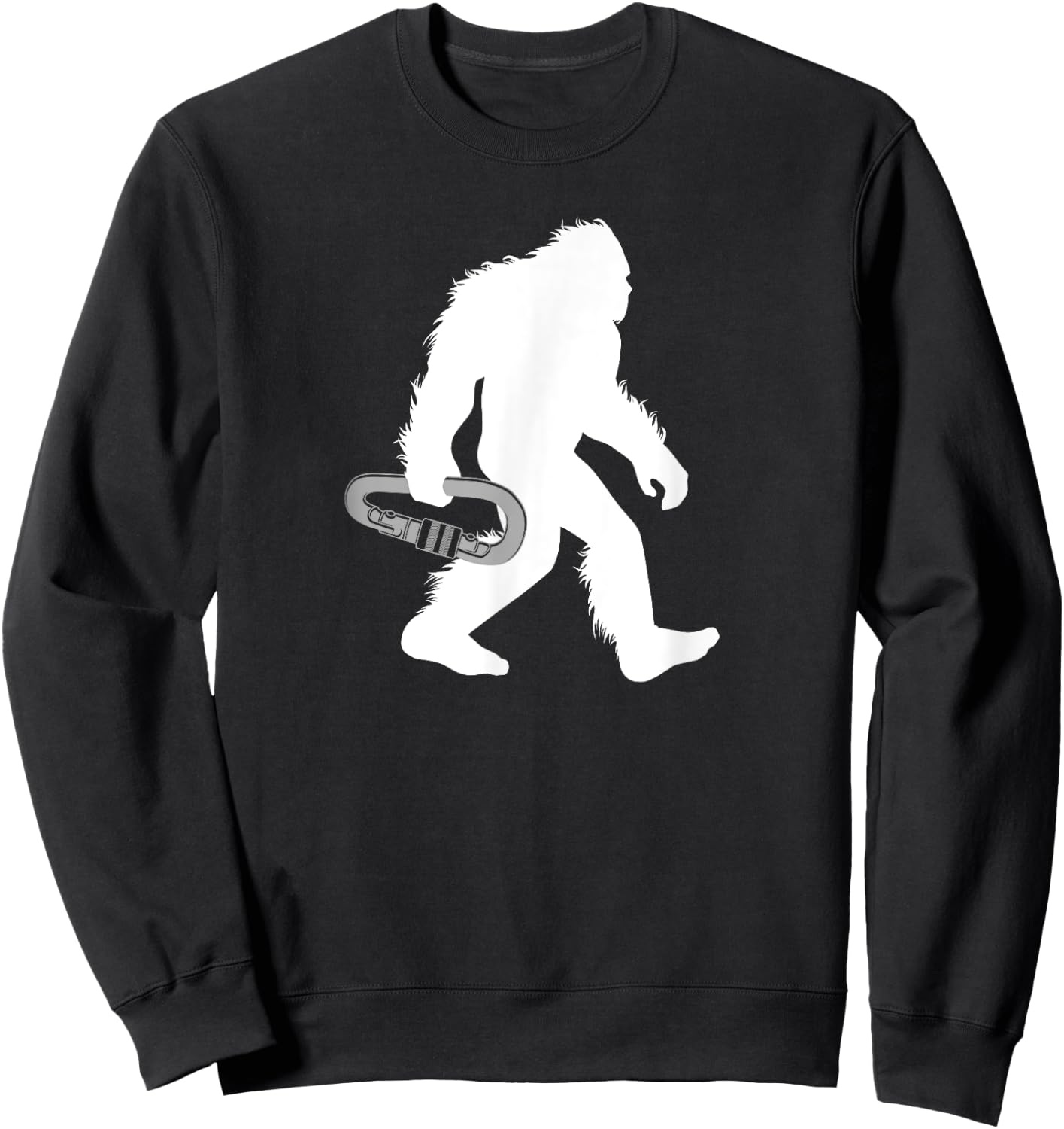 Bigfoot Mountain Climbing Sasquatch Climber Sweatshirt - Sweatshirt | Black