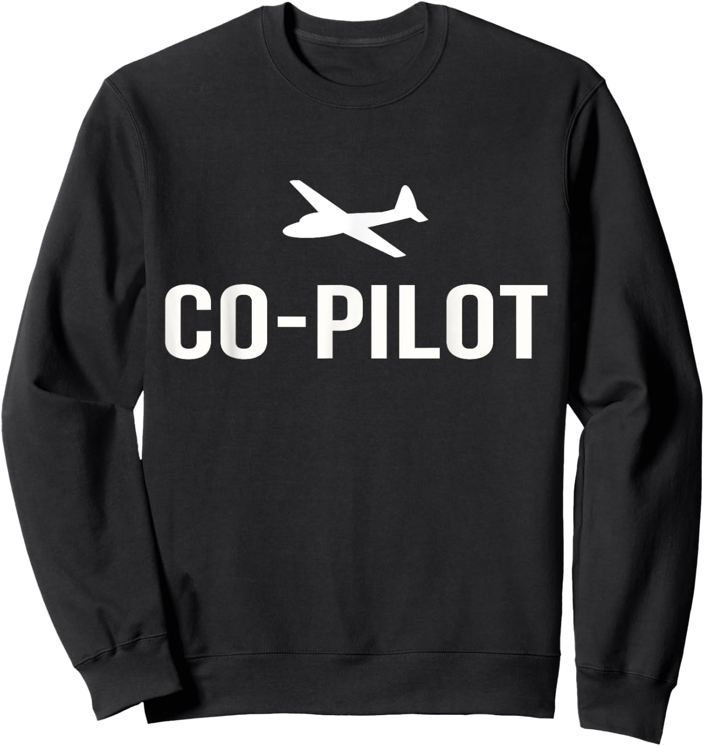 Airshow Helicopter Airplane CoPilot Sweatshirt - Sweatshirt | Black
