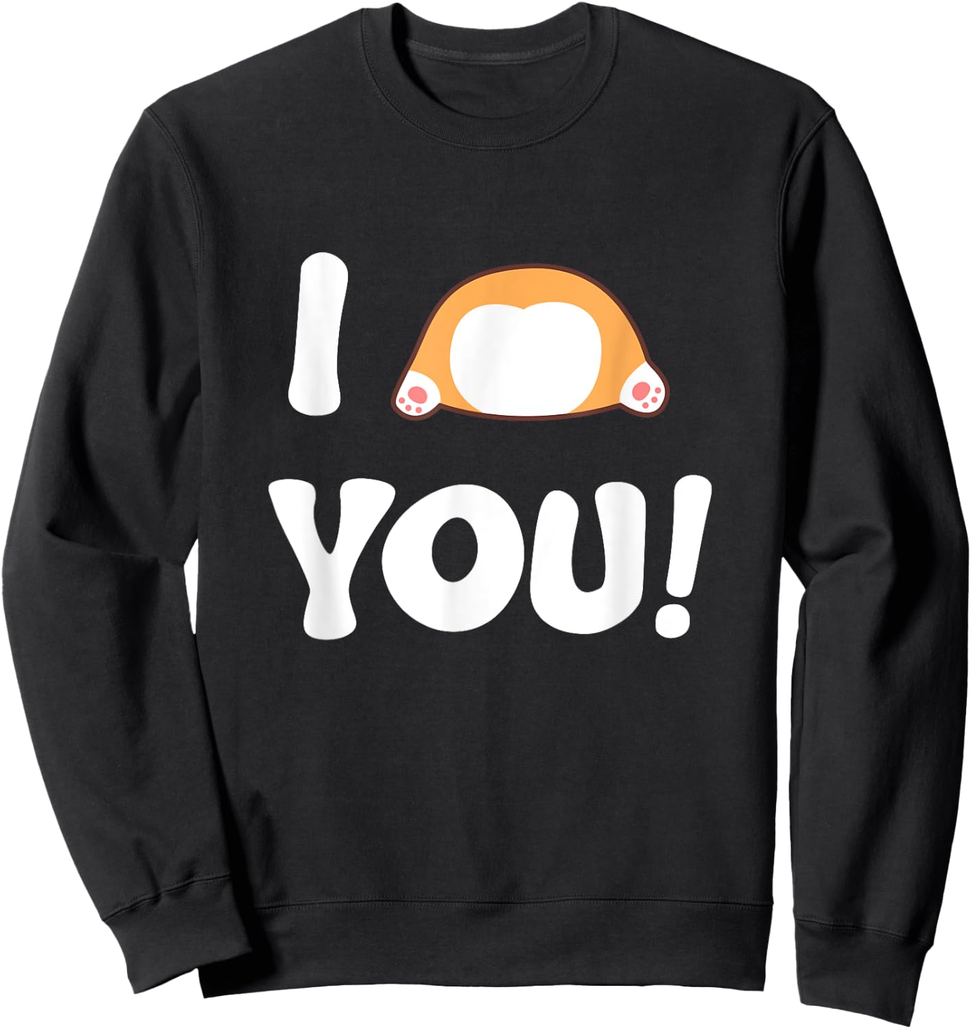 Welsh Corgi PWC Pem Dog Pet You Love Cute Paw Owner Gift Men Women Kids Sweatshirt - Sweatshirt | Black