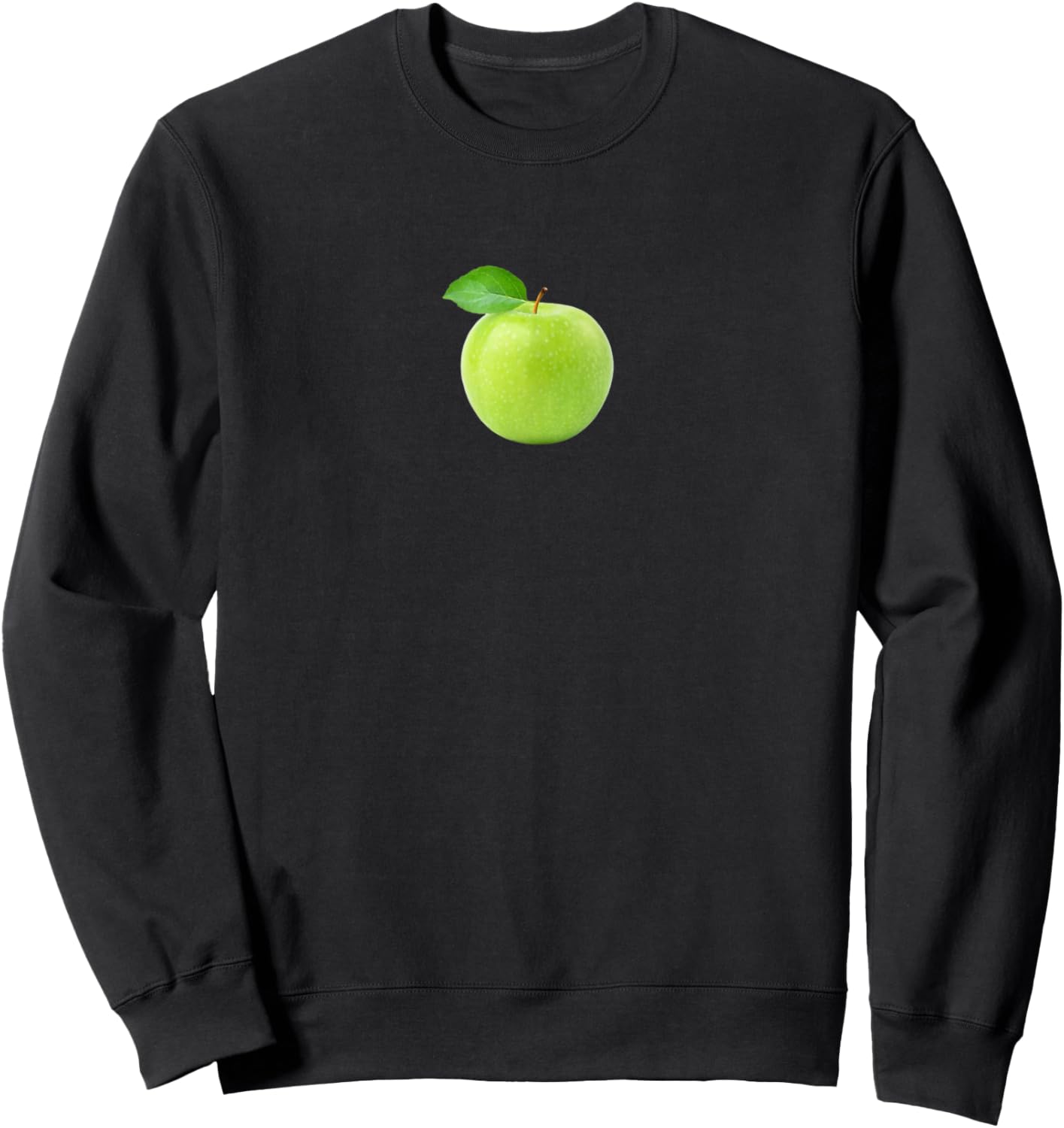 Apple Brat Green Meme Trend Gen Z Sweatshirt - Sweatshirt | Black