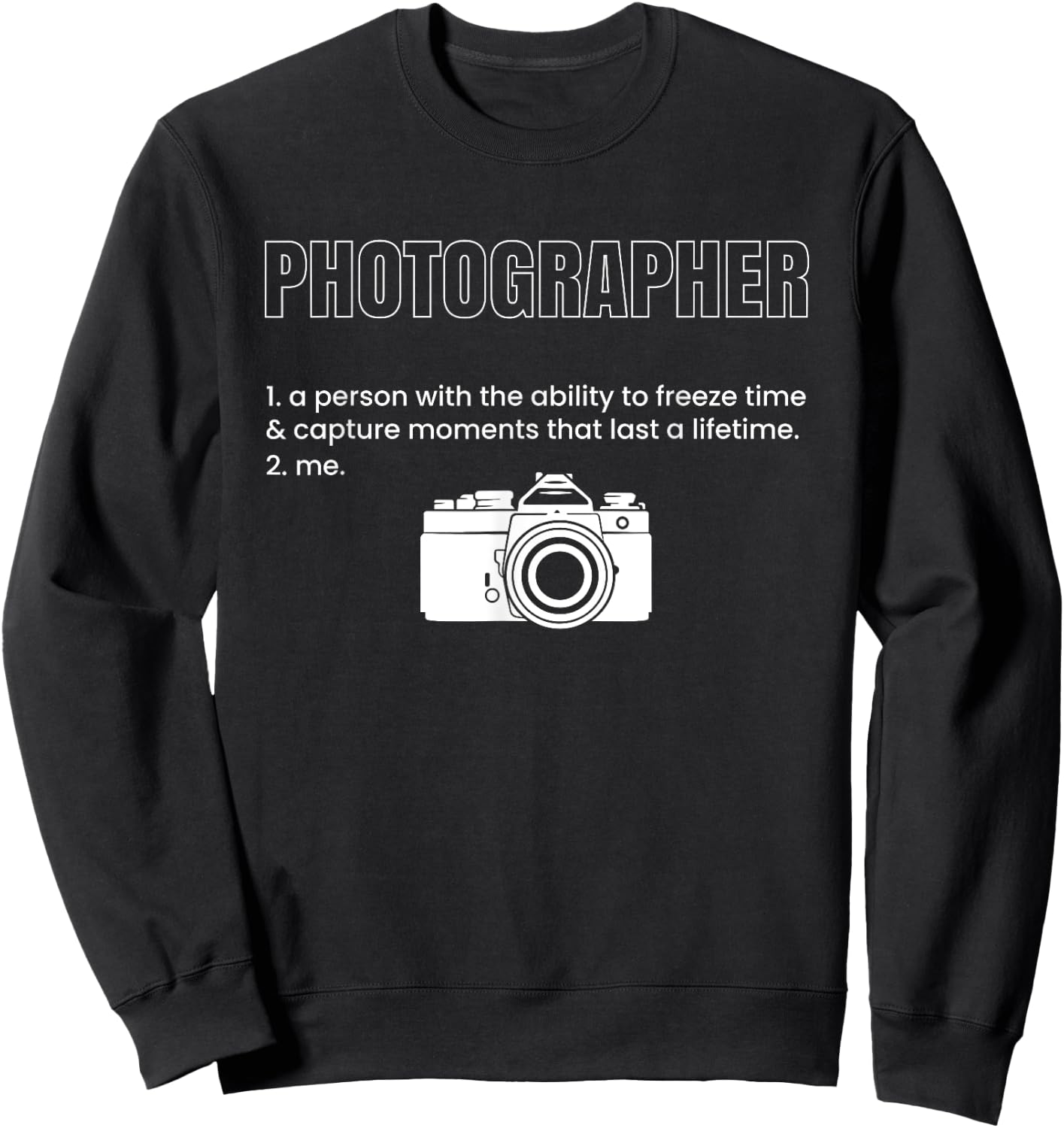Photographer Definition Sweatshirt - Sweatshirt | Black