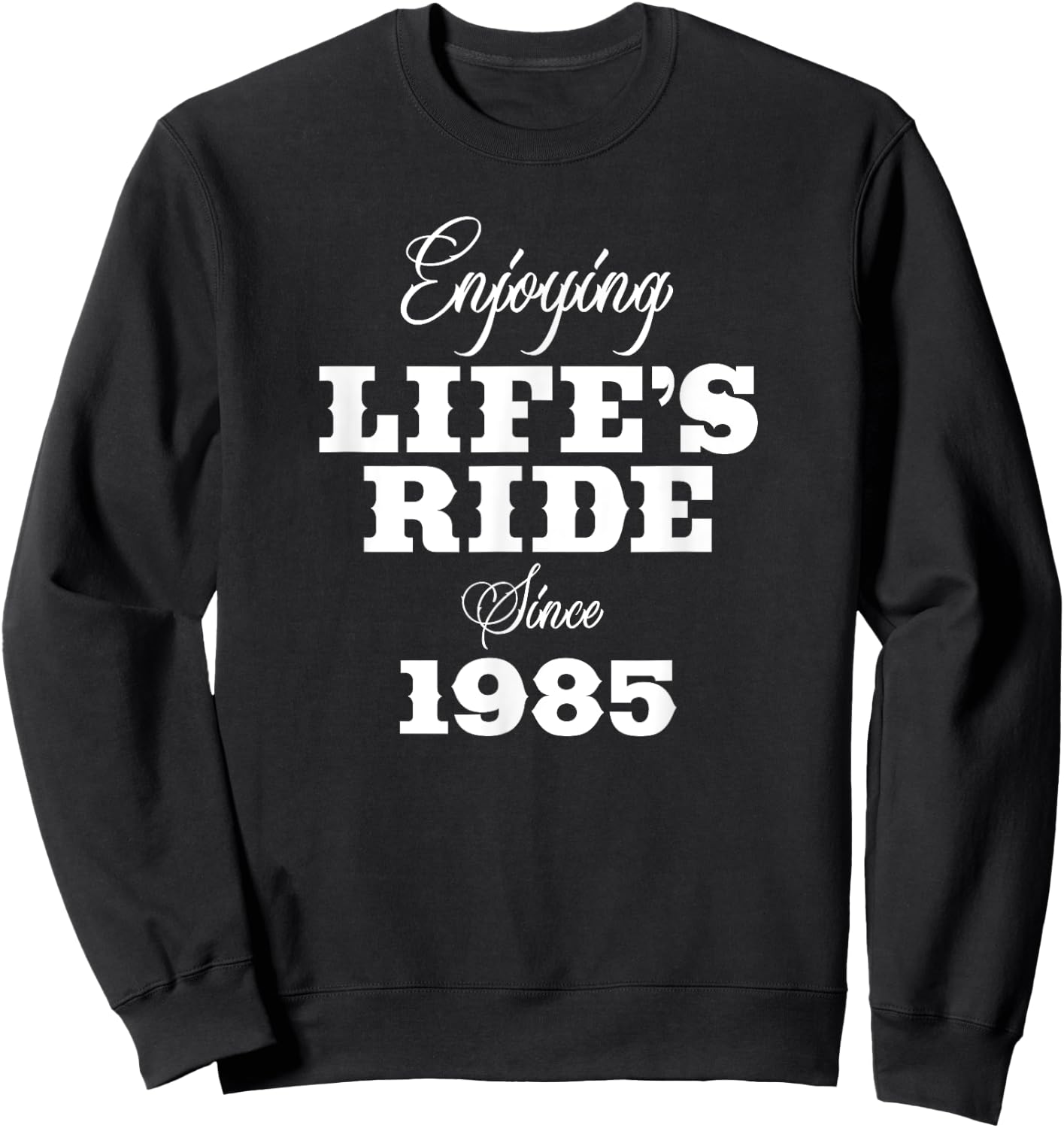 40 Year Old Motorcycle Rider 40th Birthday Motorcyclist Sweatshirt - Sweatshirt | Black