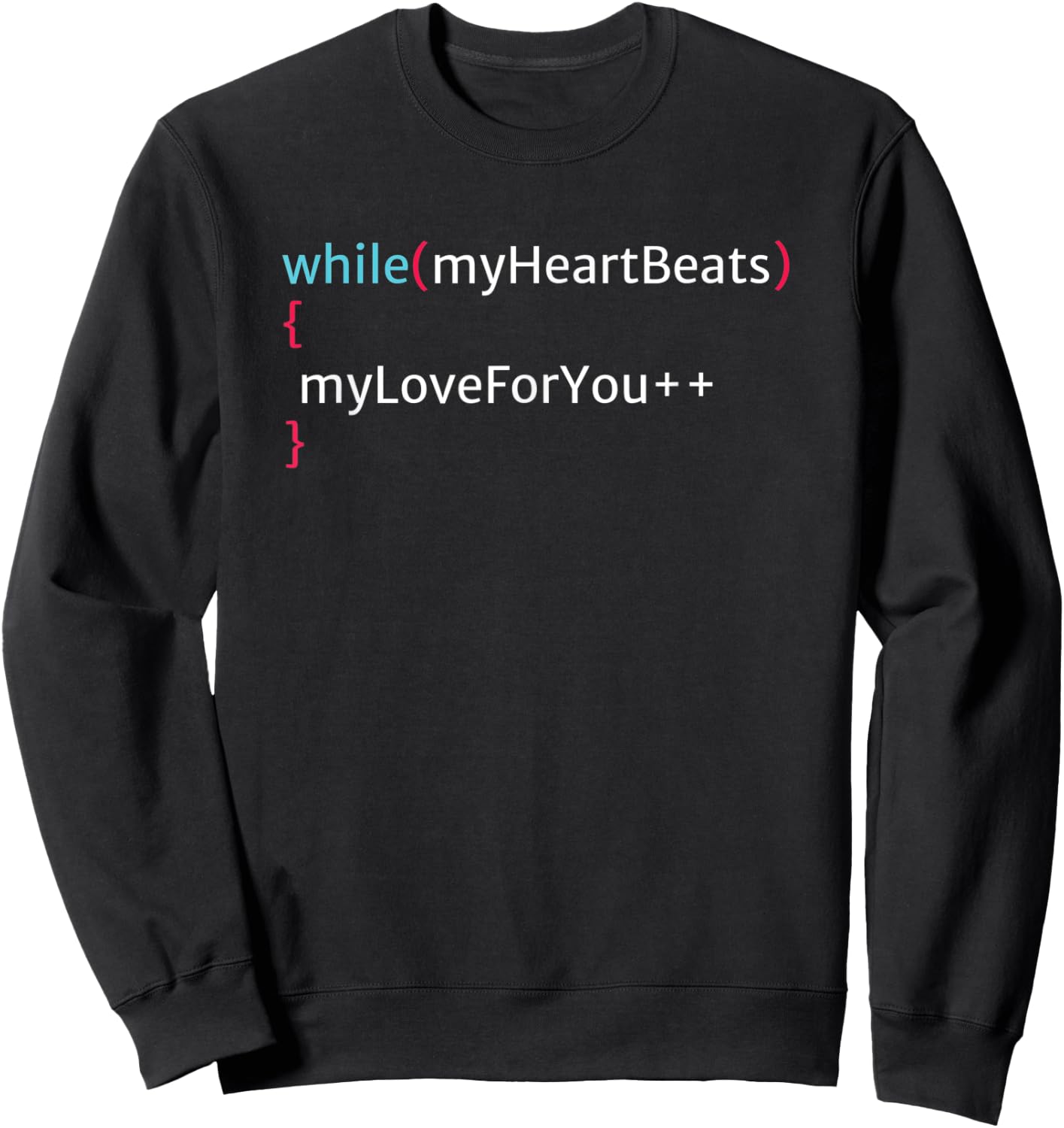 Valentines Gift Programmer, Computer science, coder, IT Sweatshirt - Sweatshirt | Black