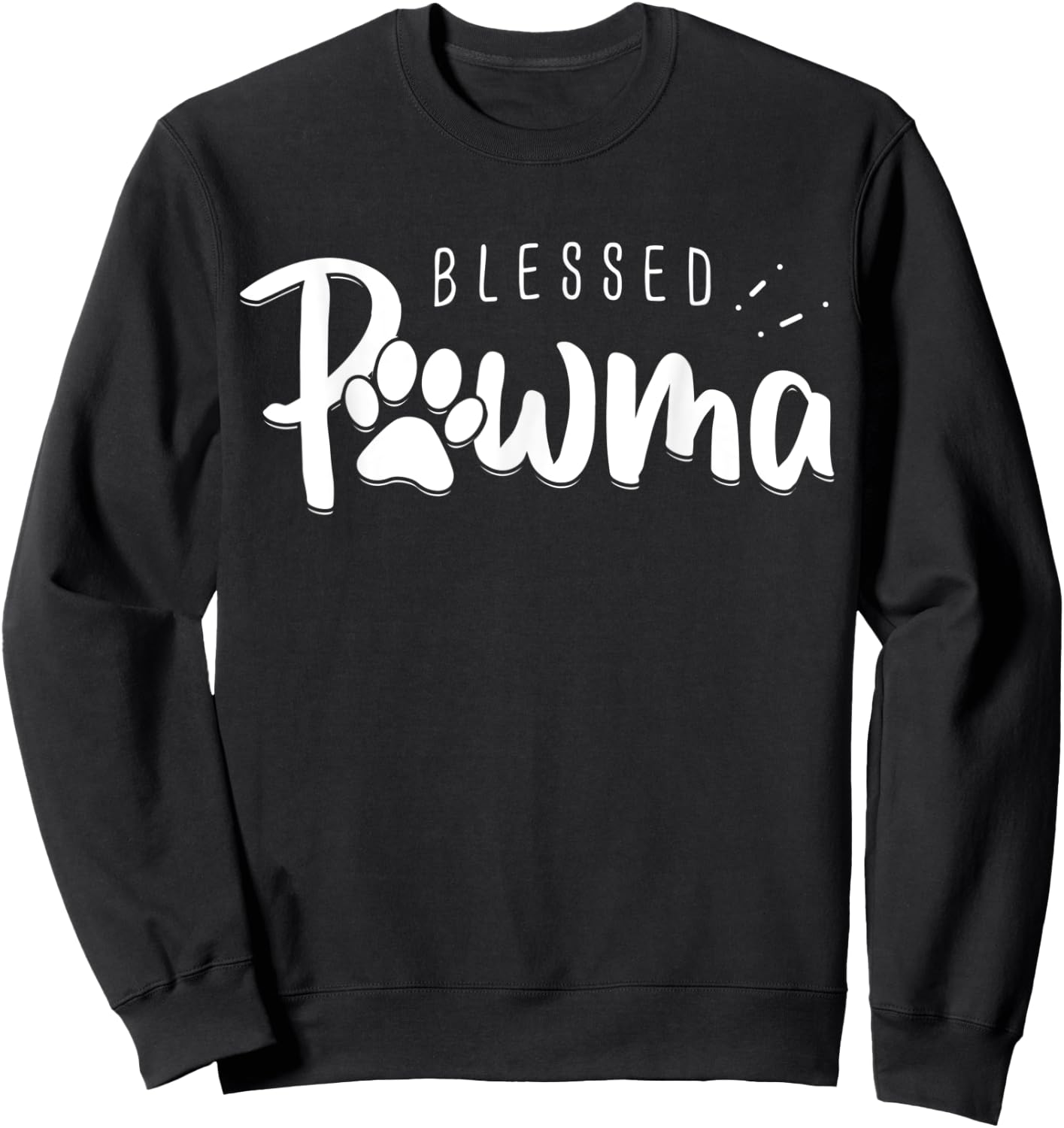 Dog Grandma Shirt Blessed Pawma Mothers Day Gifts Women Dogs Sweatshirt - Sweatshirt | Black