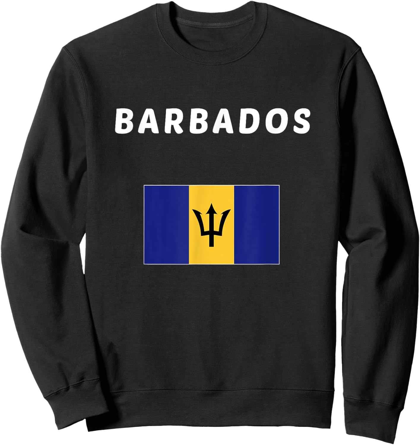 Barbados Flag souvenir Gift Sweatshirt - Sweatshirt | Black