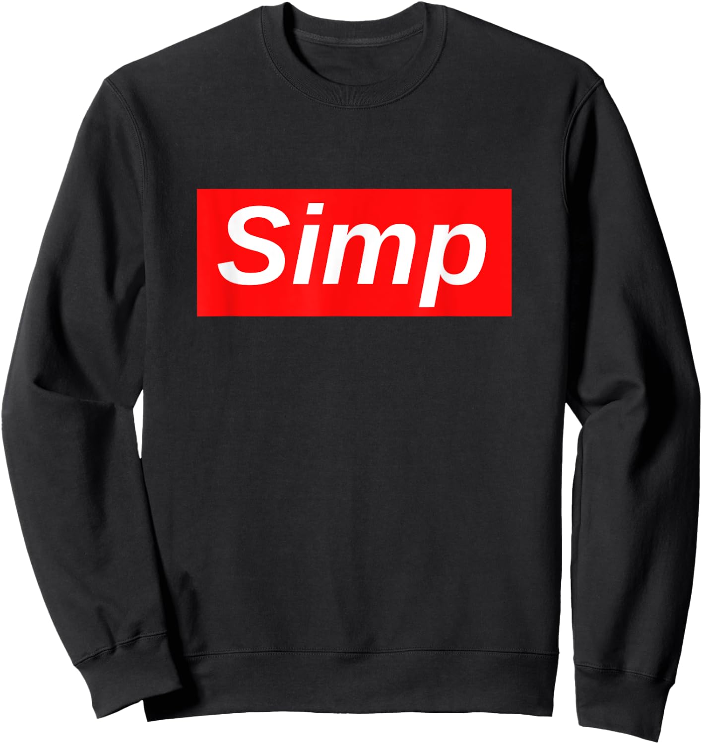 Simp meme Sweatshirt - Sweatshirt | Black