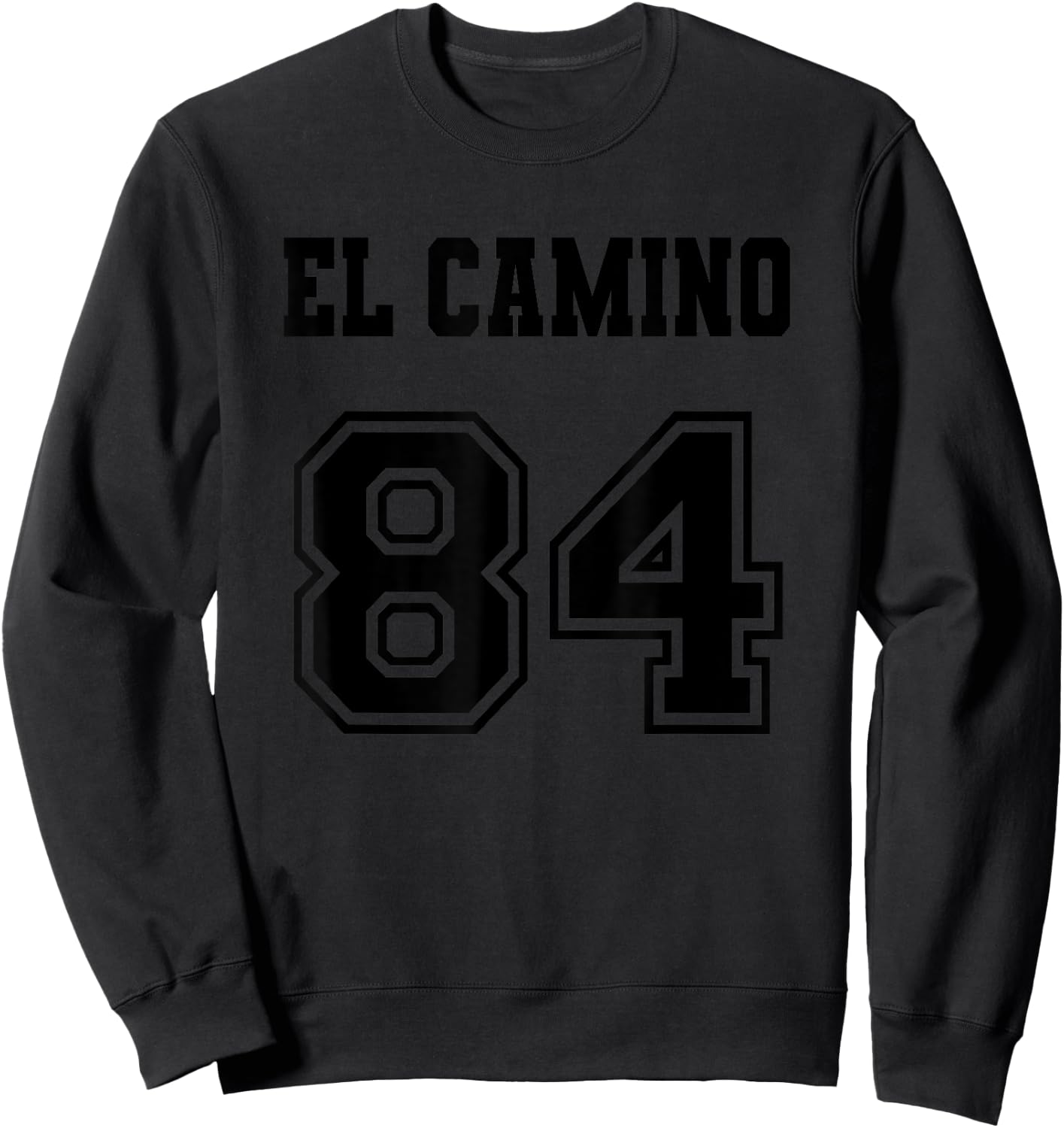 Jersey Style El Camino 84 1984 Old School Muscle Pickup Car Sweatshirt - Sweatshirt | Black