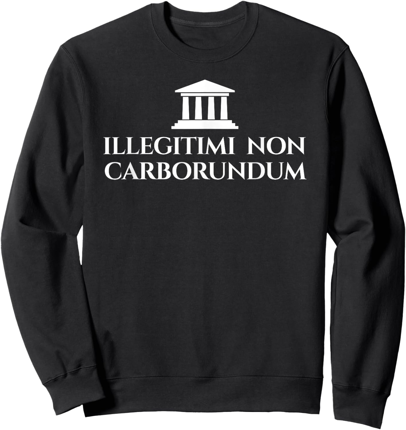 Illegitimi Non Carborundum - Funny Dog Latin phrase Men Women Sweatshirt - Sweatshirt | Black