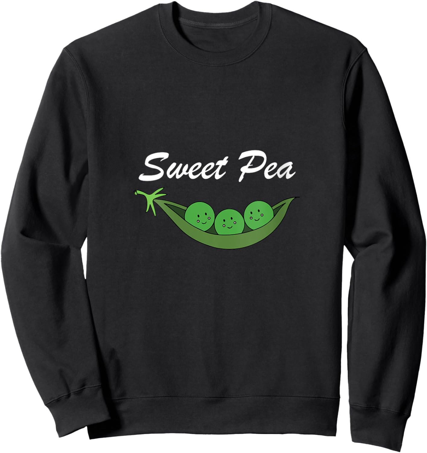 Sweet Peas , Peas mama V-Neck Sweatshirt - Sweatshirt | Black