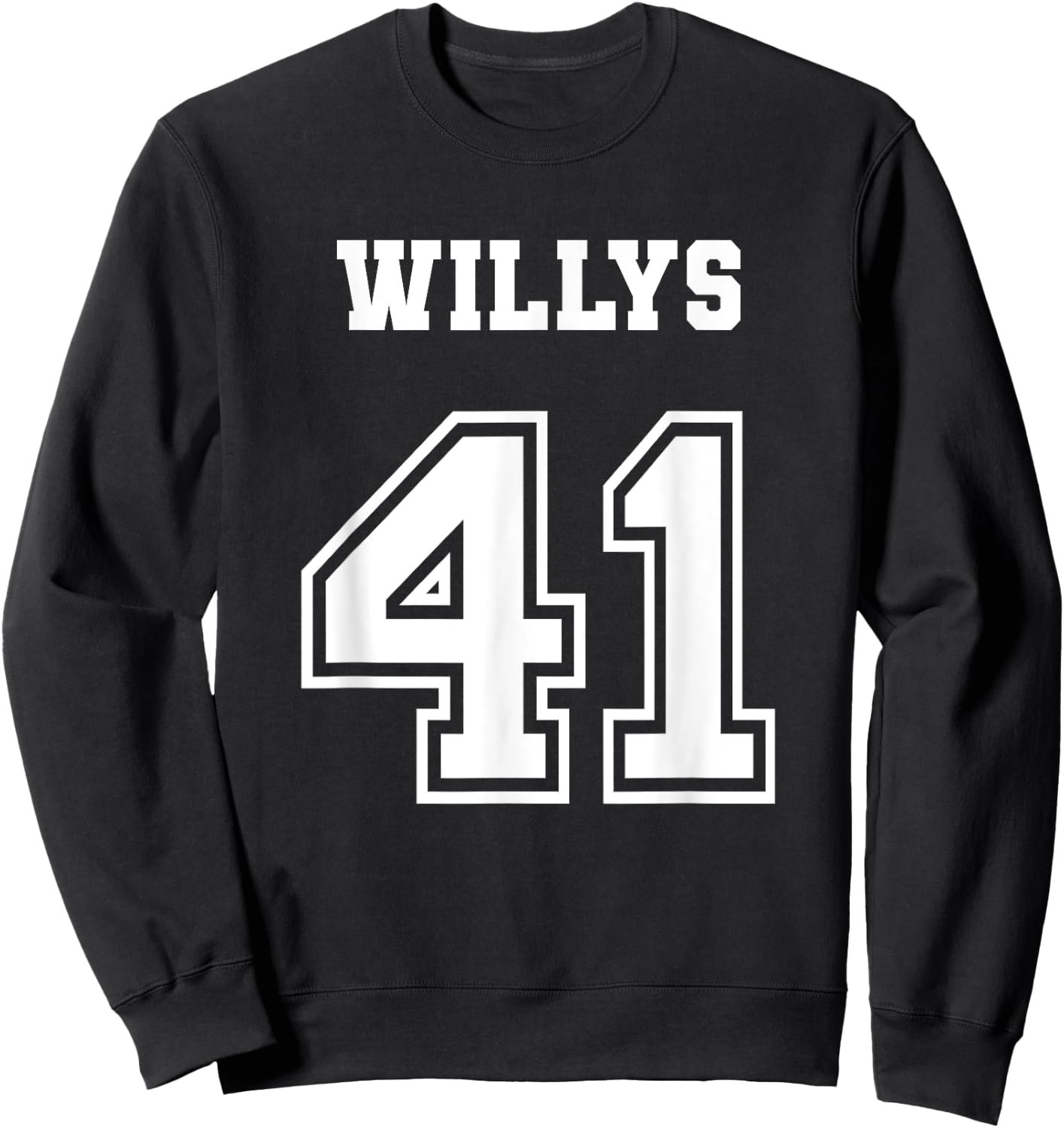 Jersey Style 41 1941 Willys 4x4 Vintage MB Army Truck Car Sweatshirt - Sweatshirt | Black