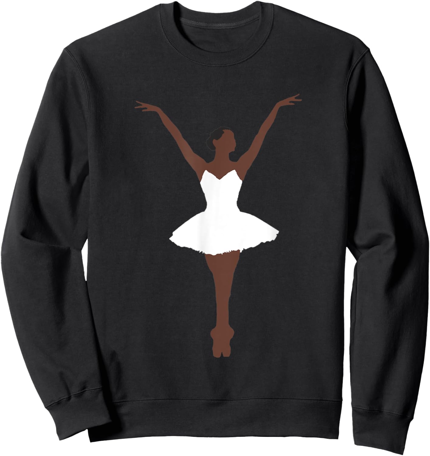 Black and Brown Ballerina Sweatshirt - Sweatshirt | Black