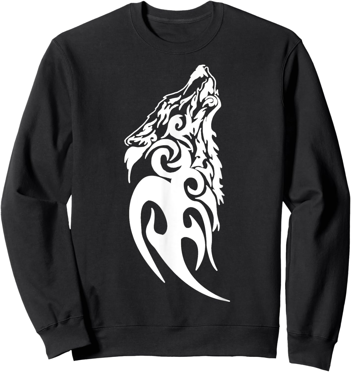 Fenrir Wolf Nordic Symbol Rune Thor Odin Norsemen Viking Sweatshirt - Sweatshirt | Black