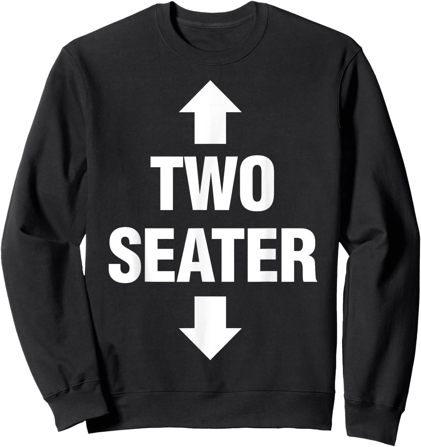 Two Seater Shirt Men's Adult Fetish Swinger Polygamy Gift Sweatshirt - Sweatshirt | Black