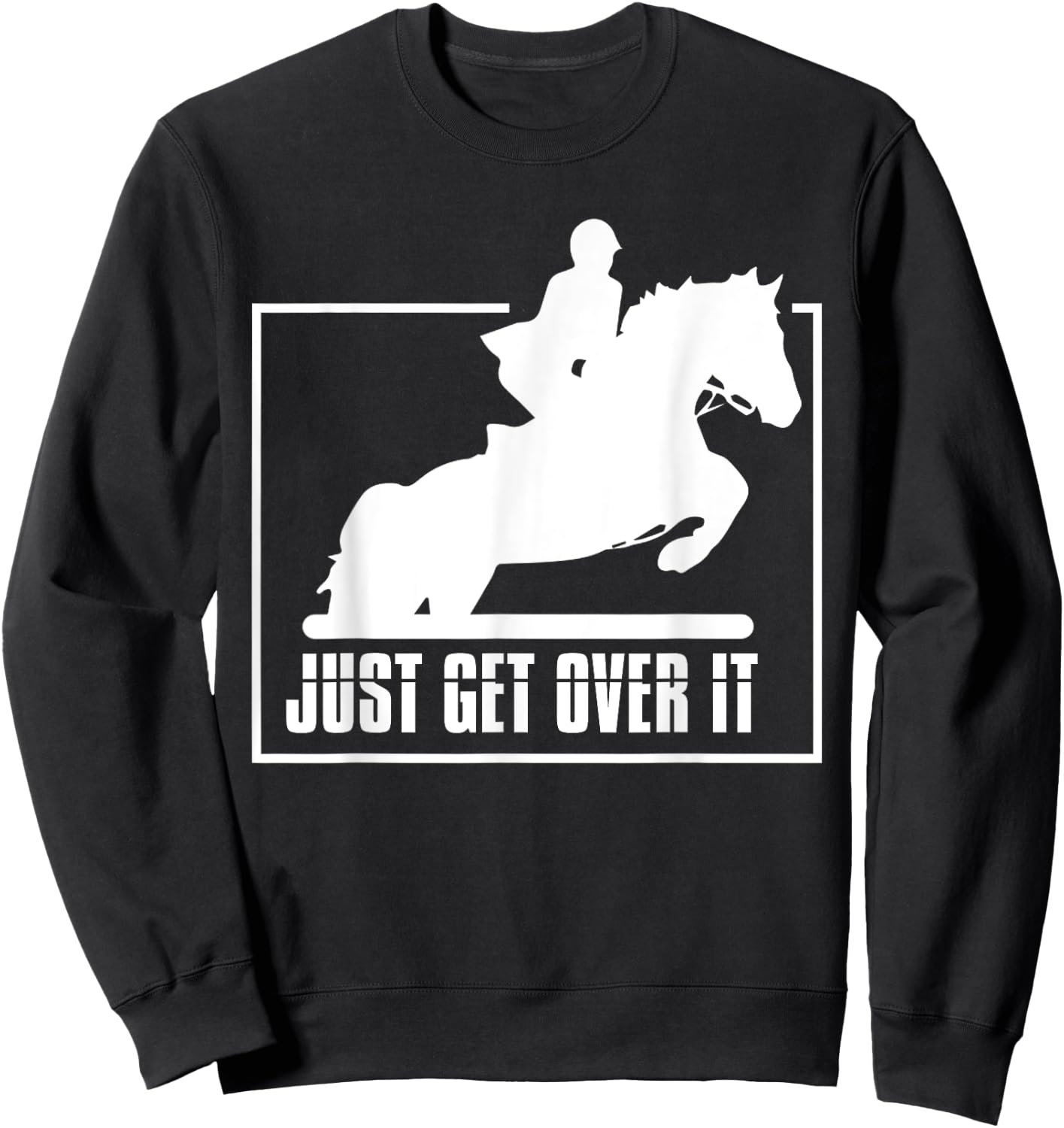 English Riding Hunter Jumper Girl Horse Riding Sweatshirt - Sweatshirt | Black