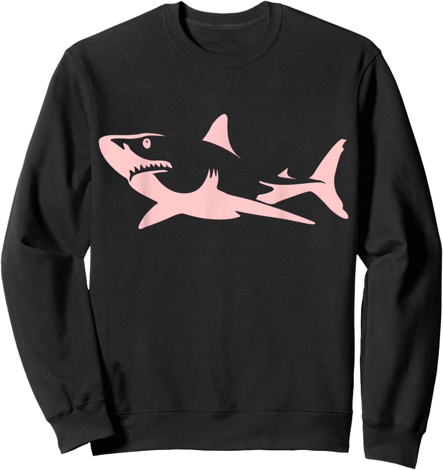 Pink Shark Sweatshirt - Sweatshirt | Black