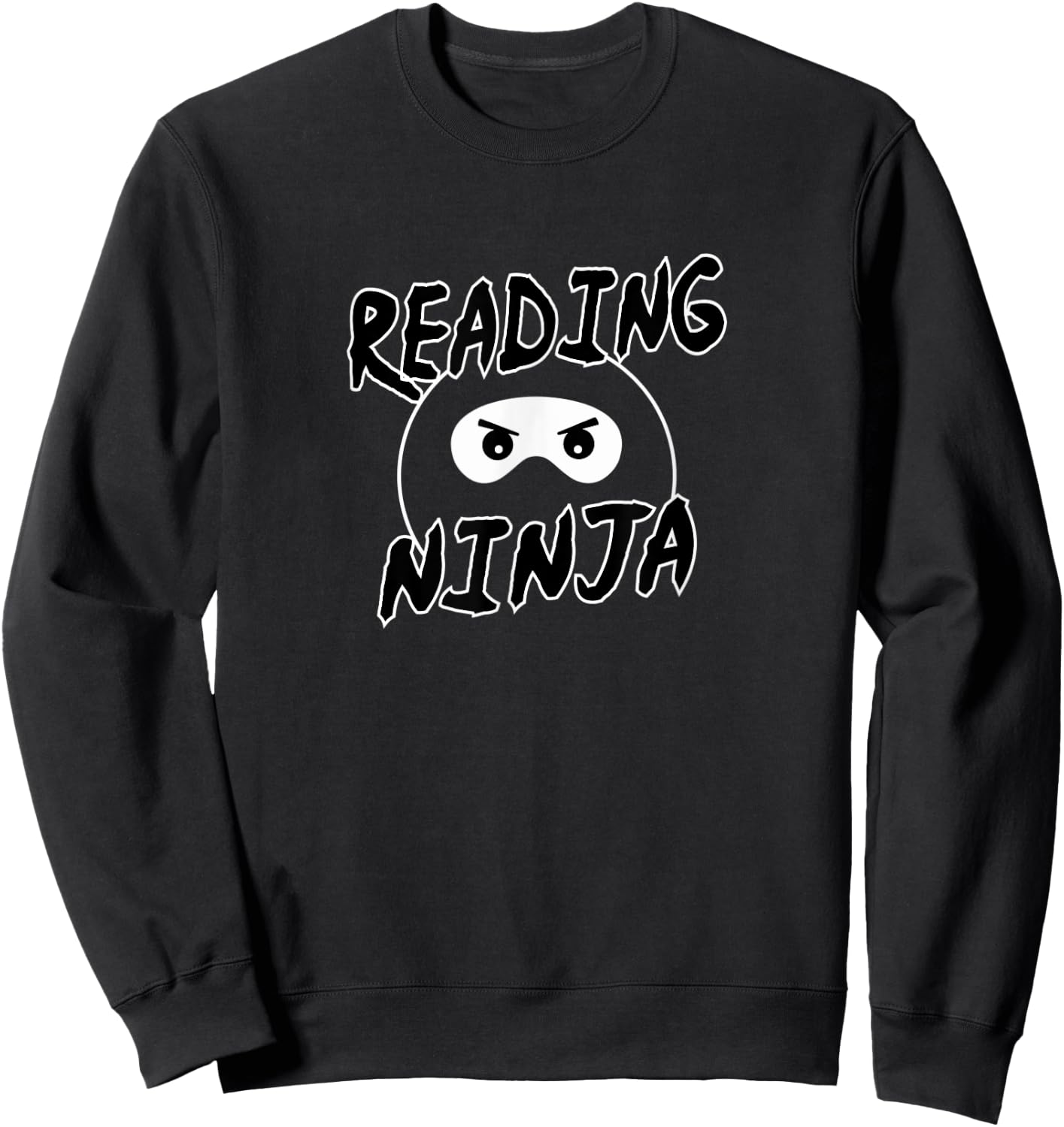 Reading Ninja – Novelty Book, Novel Readers Sweatshirt - Sweatshirt | Black