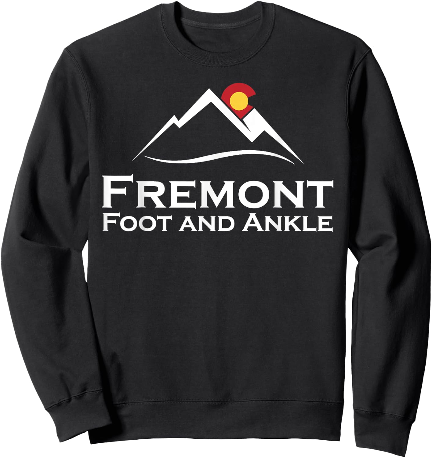 Fremont Foot & Ankle White Logo Sweatshirt - Sweatshirt | Black