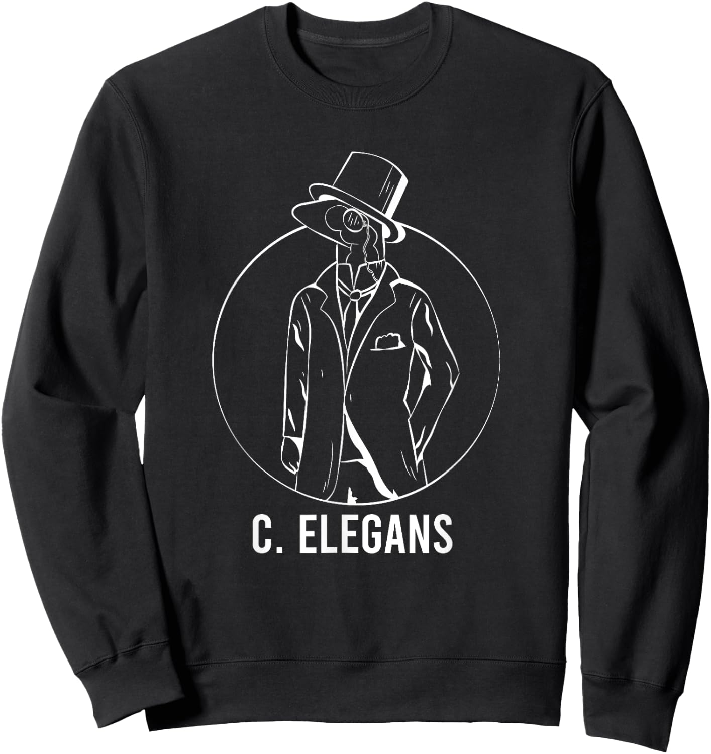 C Elegans Caenorhabditis Nematode Biology Bacteria Biologist Sweatshirt - Sweatshirt | Black