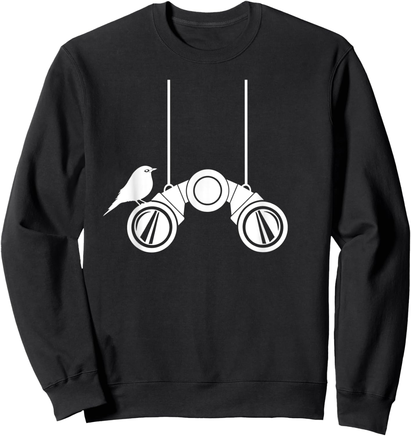 Hanging binoculars Birdwatchers costume ideas Bird watching Sweatshirt - Sweatshirt | Black