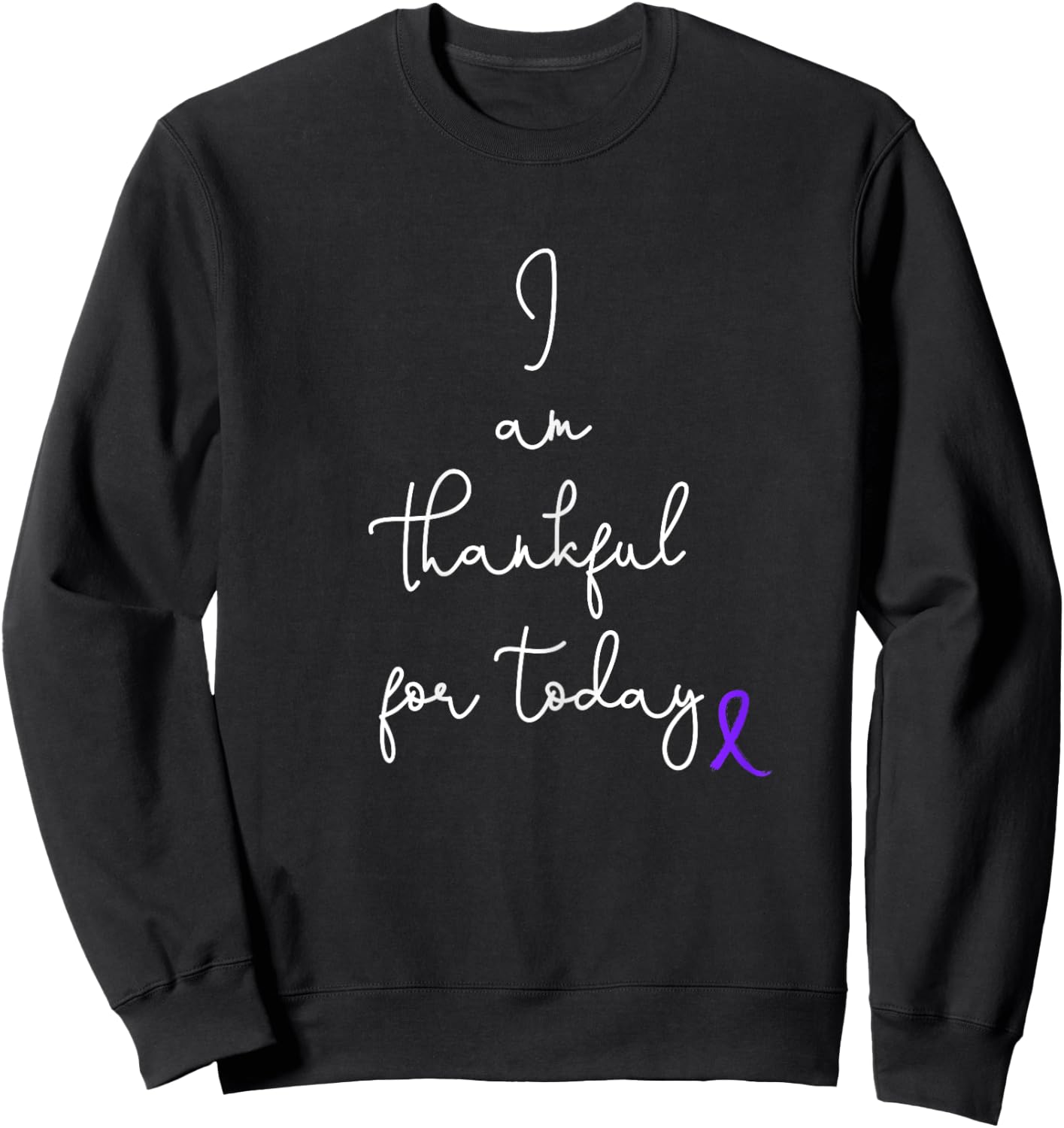 Fighting Pancreatic Cancer Product Gift Battle Through Chemo Sweatshirt - Sweatshirt | Black