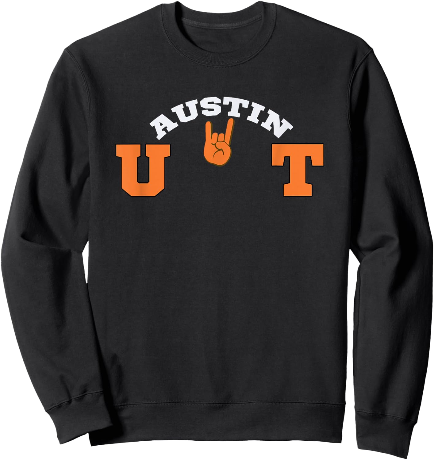 UT Austin Game Day Apparel -Adults Workout Black Small Classic Fit Short Sleeve Sweatshirt - Sweatshirt | Black