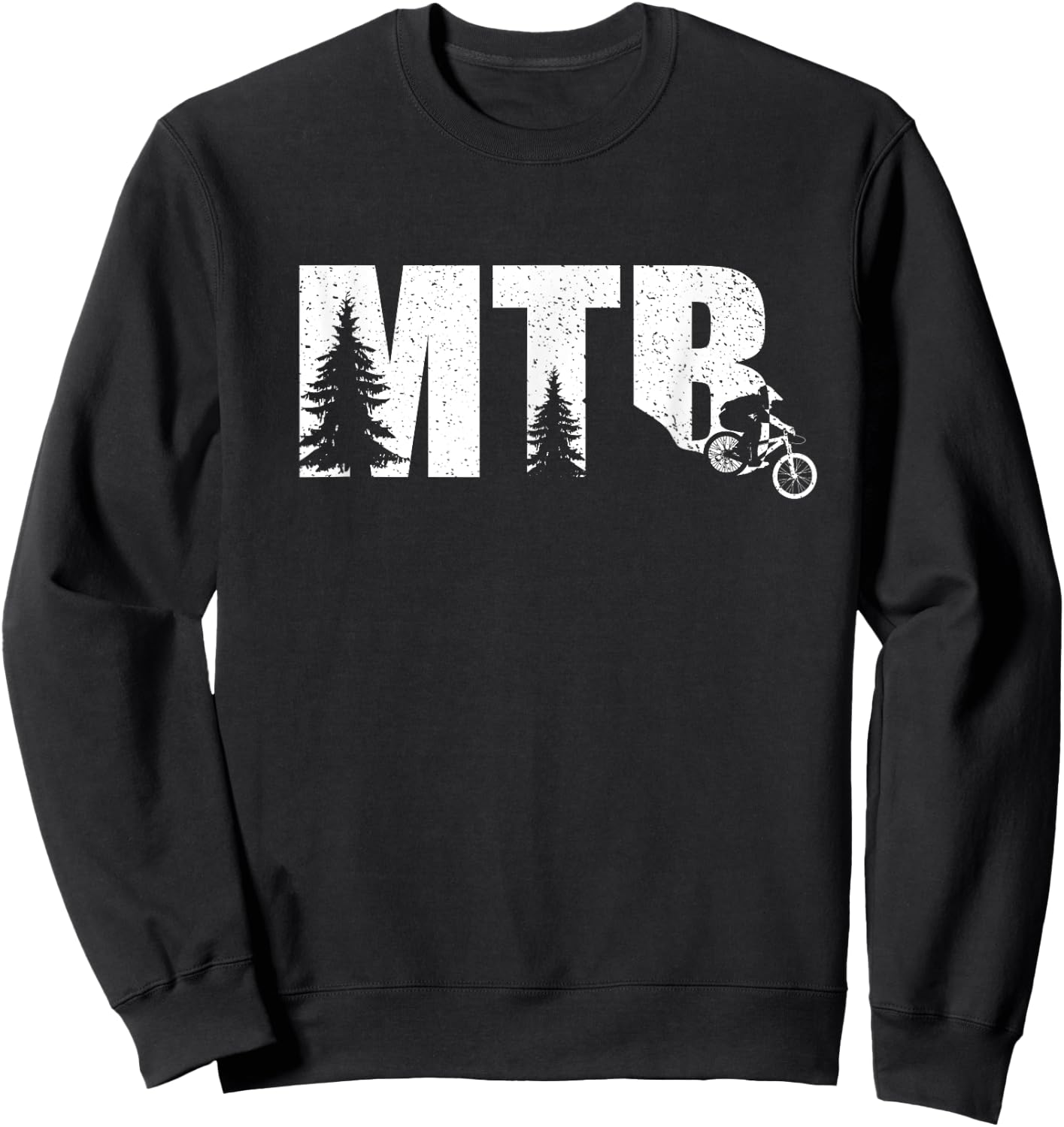 Mountain Biker Gifts Women Kids Mtb Biking Sweatshirt - Sweatshirt | Black