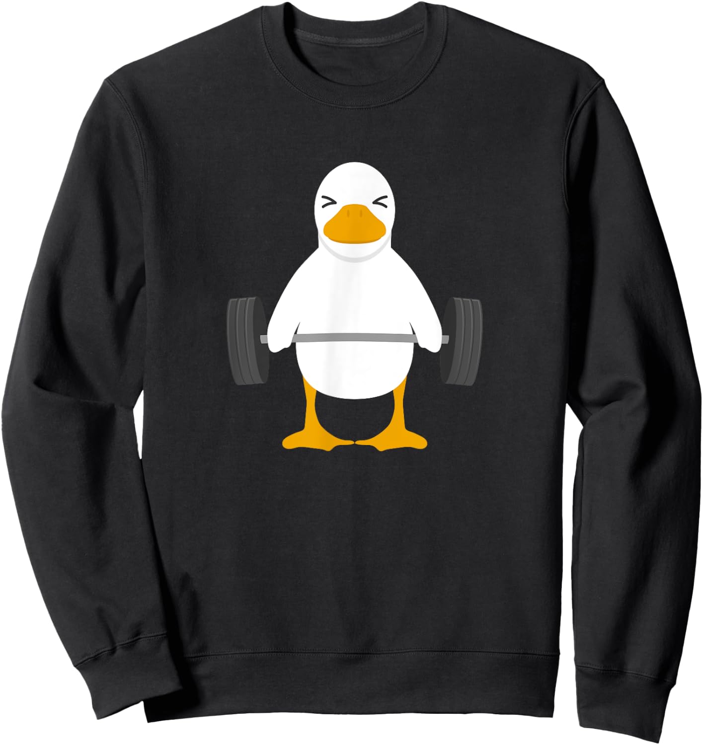 Duck Deadlift Design - Weight Lifting Gym Workout Sweatshirt - Sweatshirt | Black