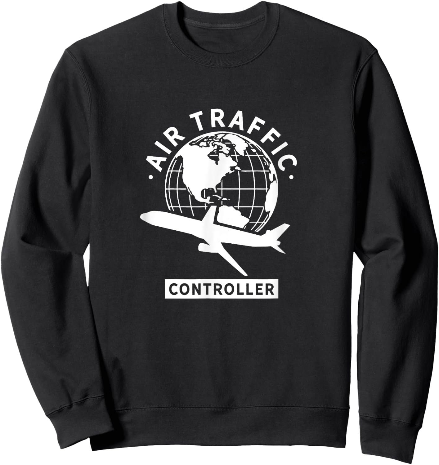 Air traffic controller Control Flight Services ATC Sweatshirt - Sweatshirt | Black