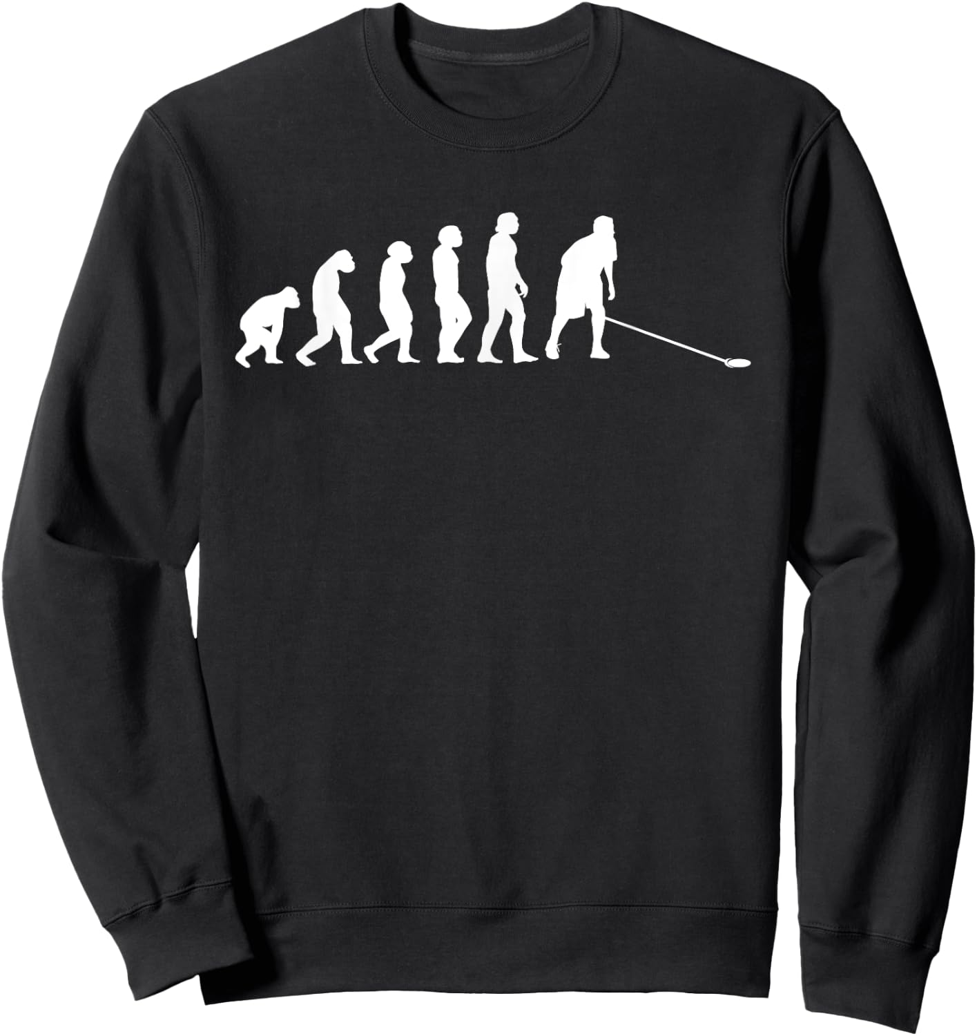 Great shuffleboard evolution gift cue and disk Sweatshirt - Sweatshirt | Black