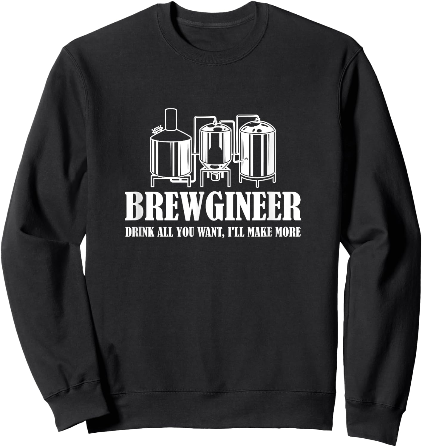 Brewgineer Craft Beer Breewing Engineer Sweatshirt - Sweatshirt | Black