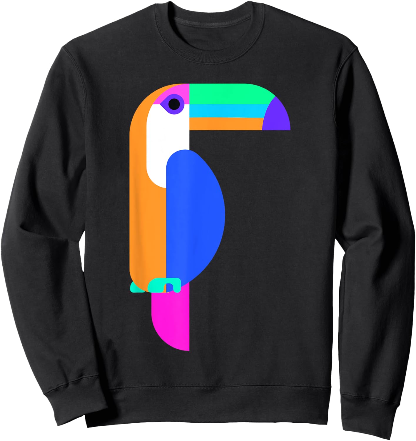 Toucan Graphic . Toucan Shirt Men. Toucan Bird Sweatshirt - Sweatshirt | Black