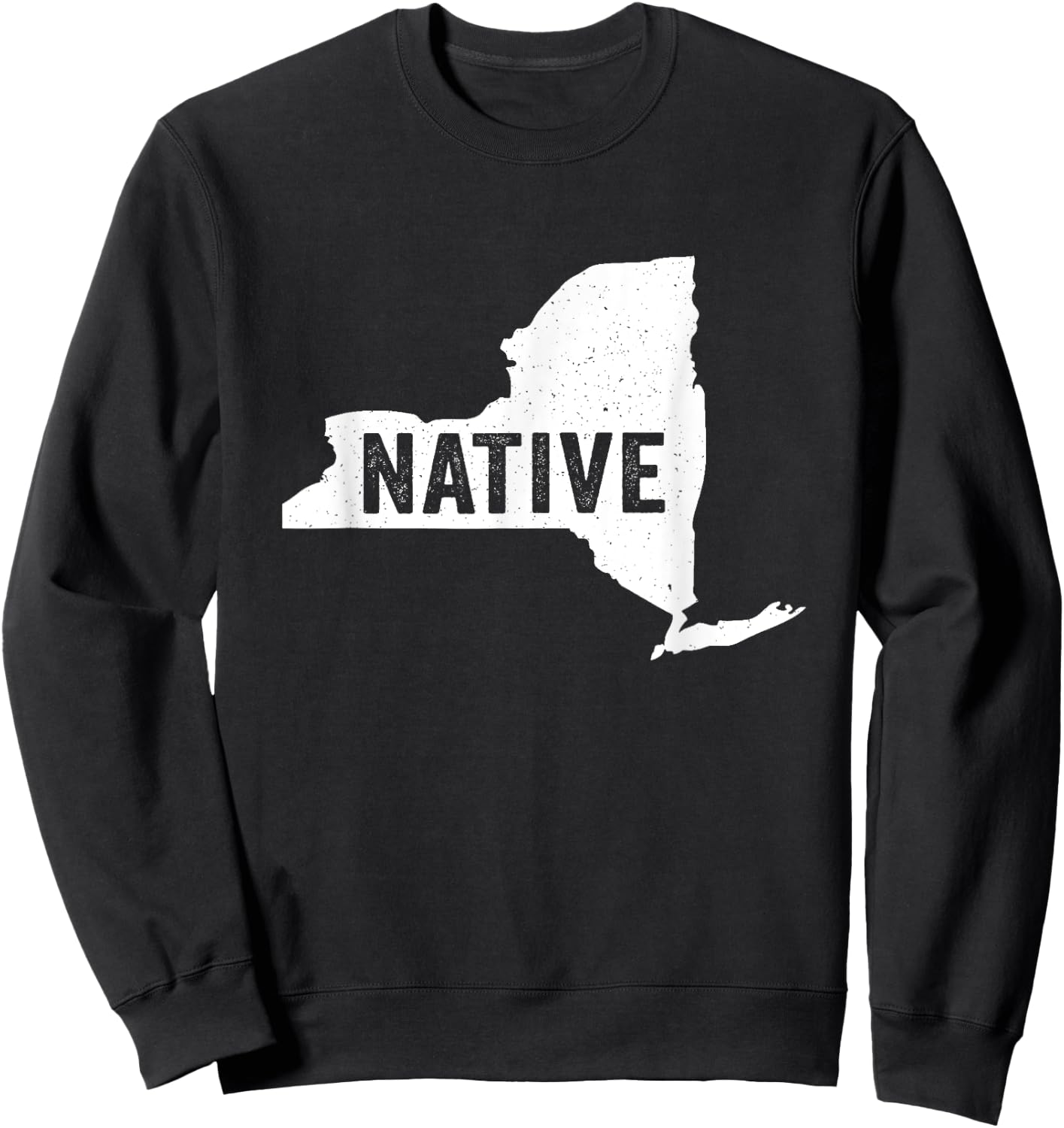 Native New Yorker Patriotic American Born USA New York Love Sweatshirt - Sweatshirt | Black