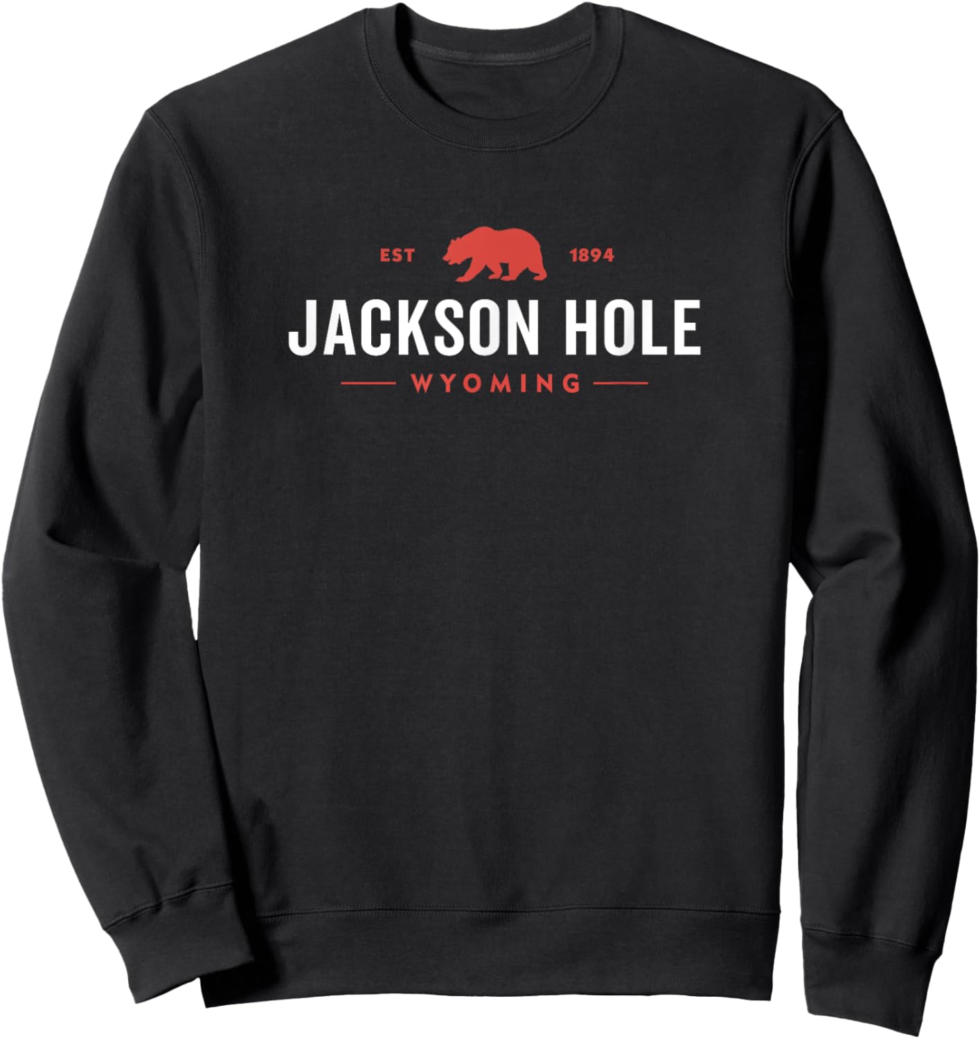 Retro Jackson Hole Wyoming Grand Teton Vintage Sweatshirt - Sweatshirt | Black