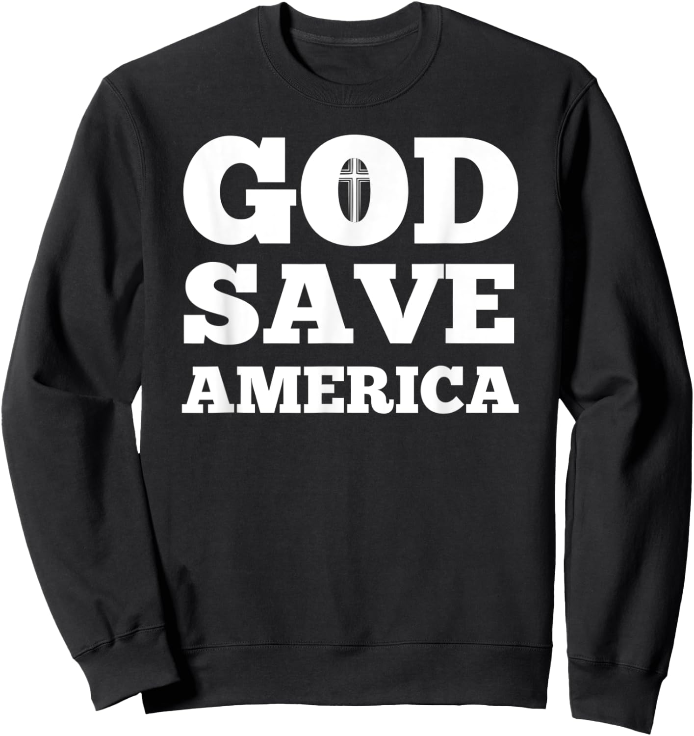 God Save America Sweatshirt - Sweatshirt | Black