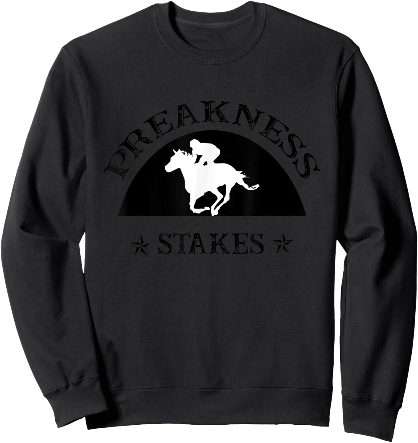 Preakness Horse Racing Shirts Women Stakes Apparel Sweatshirt - Sweatshirt | Black