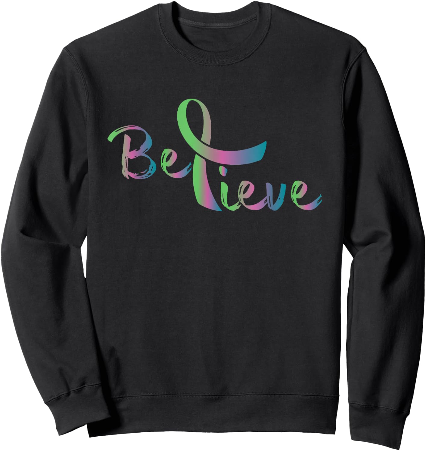 Metastasised Breast Cancer Faith Fighter Survivor Gesche Sweatshirt - Sweatshirt | Black