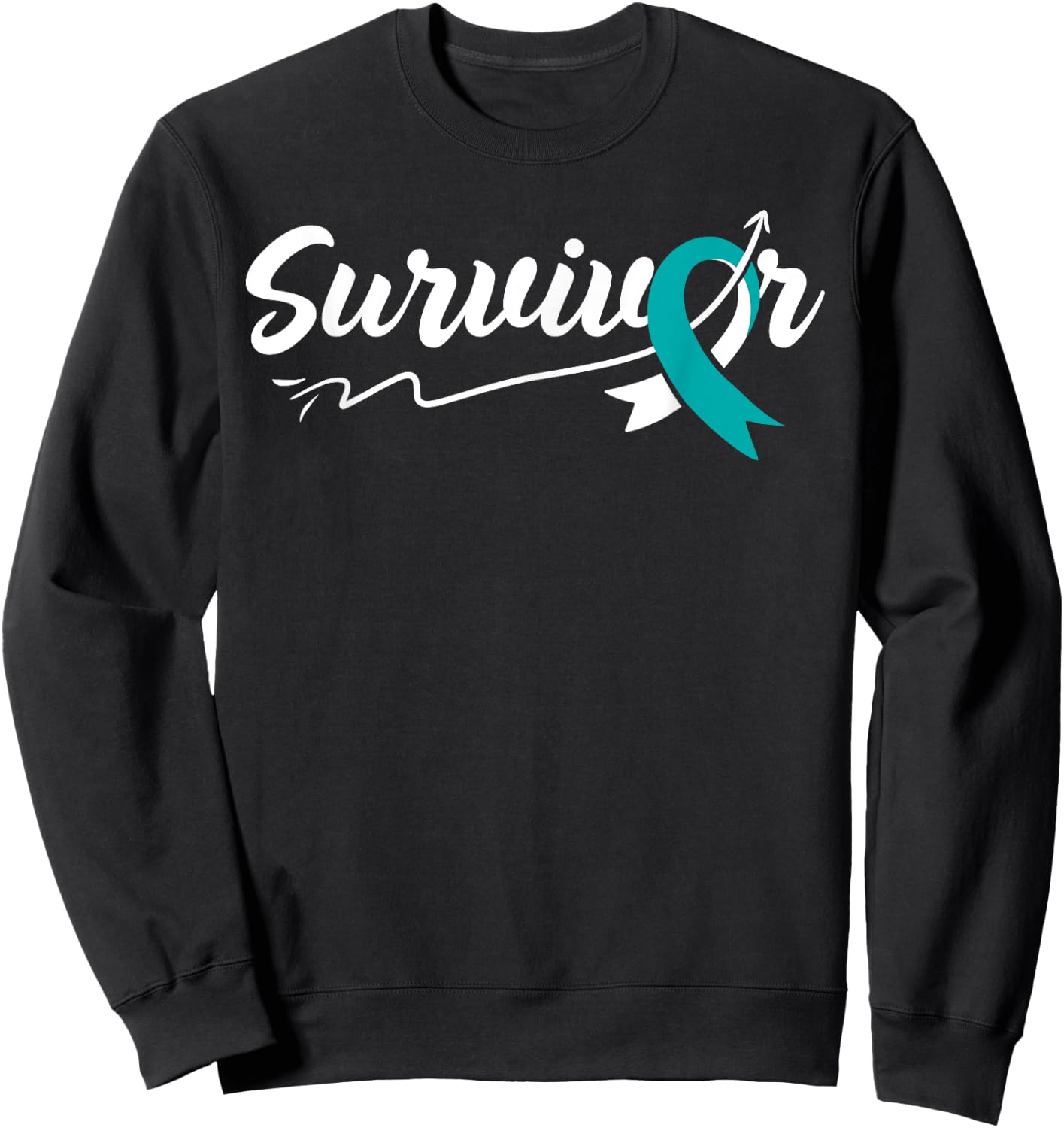 Survivor Cervical Cancer Sweatshirt - Sweatshirt | Black