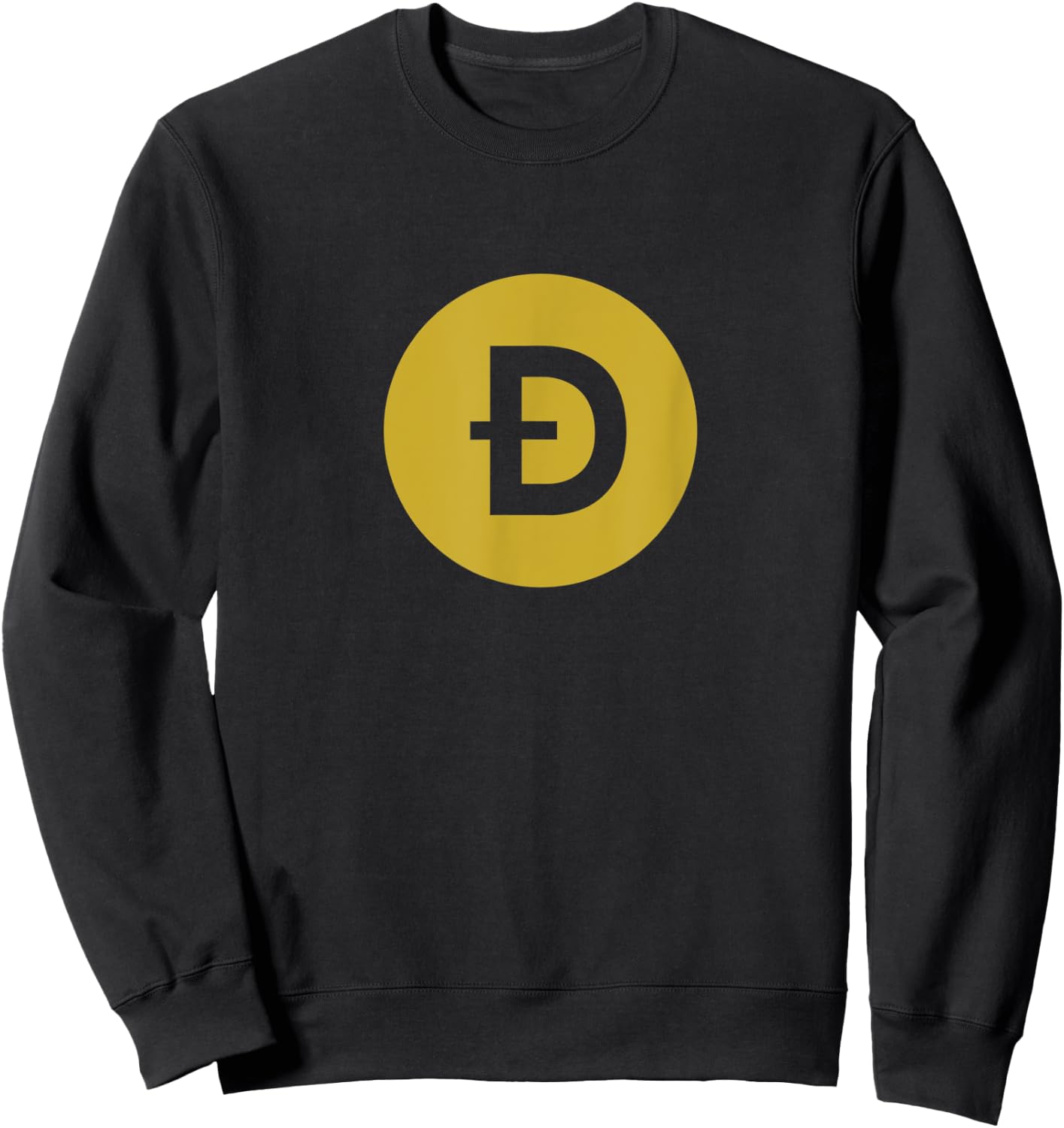 Dogecoin Crypto Men Women Sweatshirt - Sweatshirt | Black