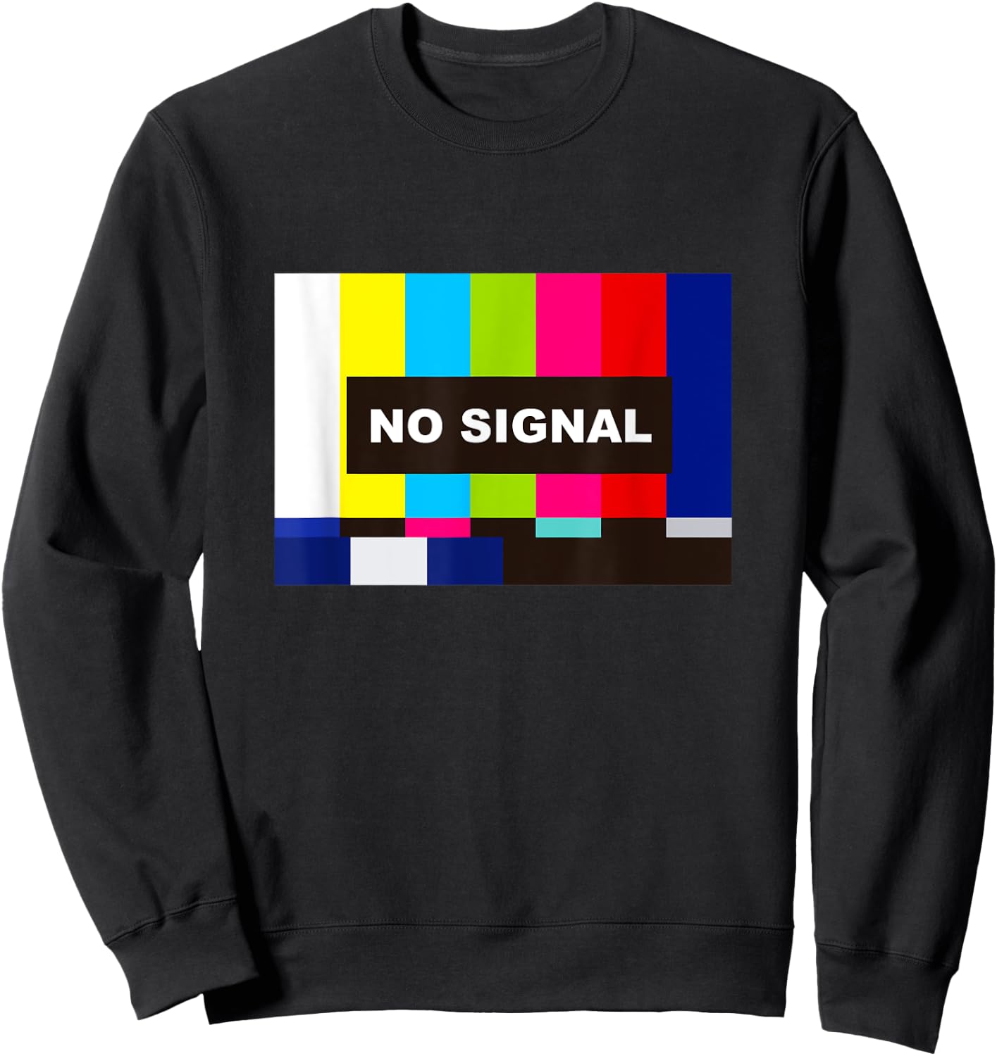 Nostalgia Shirts - Analog Television No Signal Sweatshirt - Sweatshirt | Black