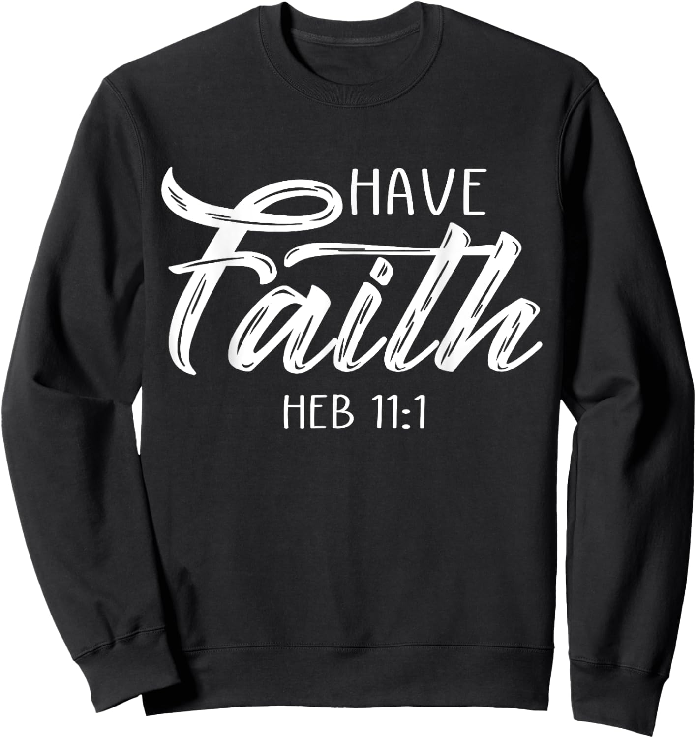 Faith Hope Love Shirt Christian Plus Size Women Bible Verse Sweatshirt - Sweatshirt | Black