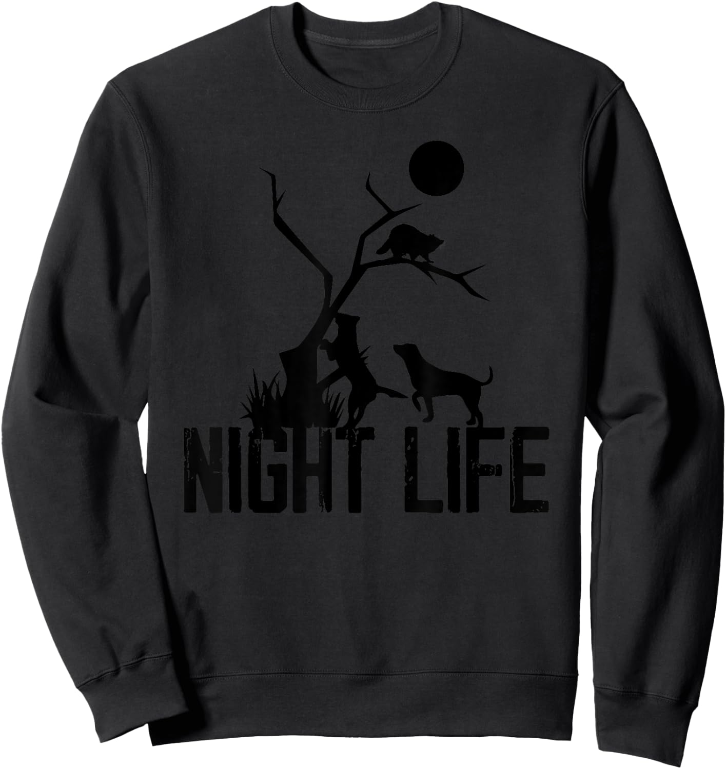 Coon Hound Hunting Night Life Hunting Dog Coon Hunting Women Sweatshirt - Sweatshirt | Black