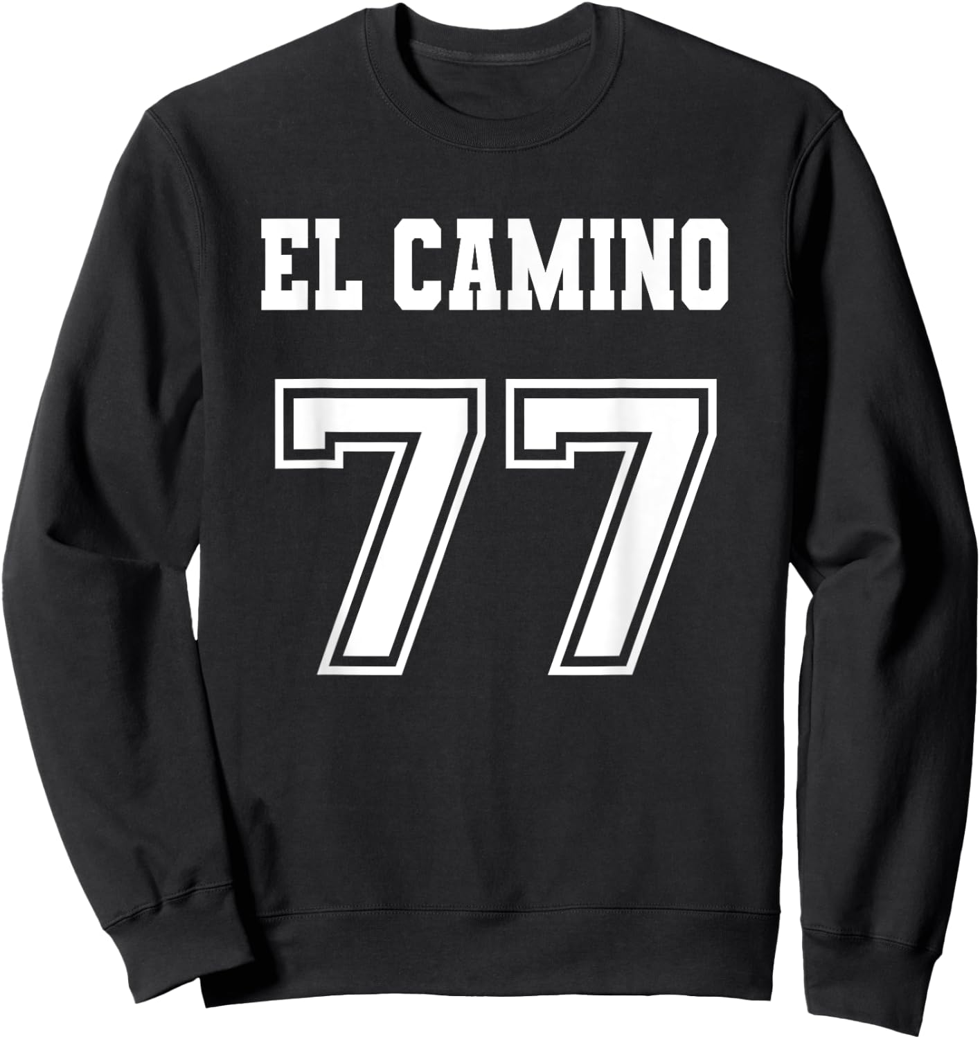 Jersey Style El Camino 77 1977 Sweatshirt - Sweatshirt | Black