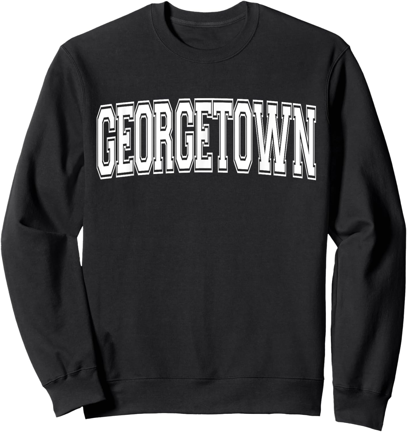GEORGETOWN TX TEXAS USA Vintage Sports Varsity Style Sweatshirt - Sweatshirt | Black