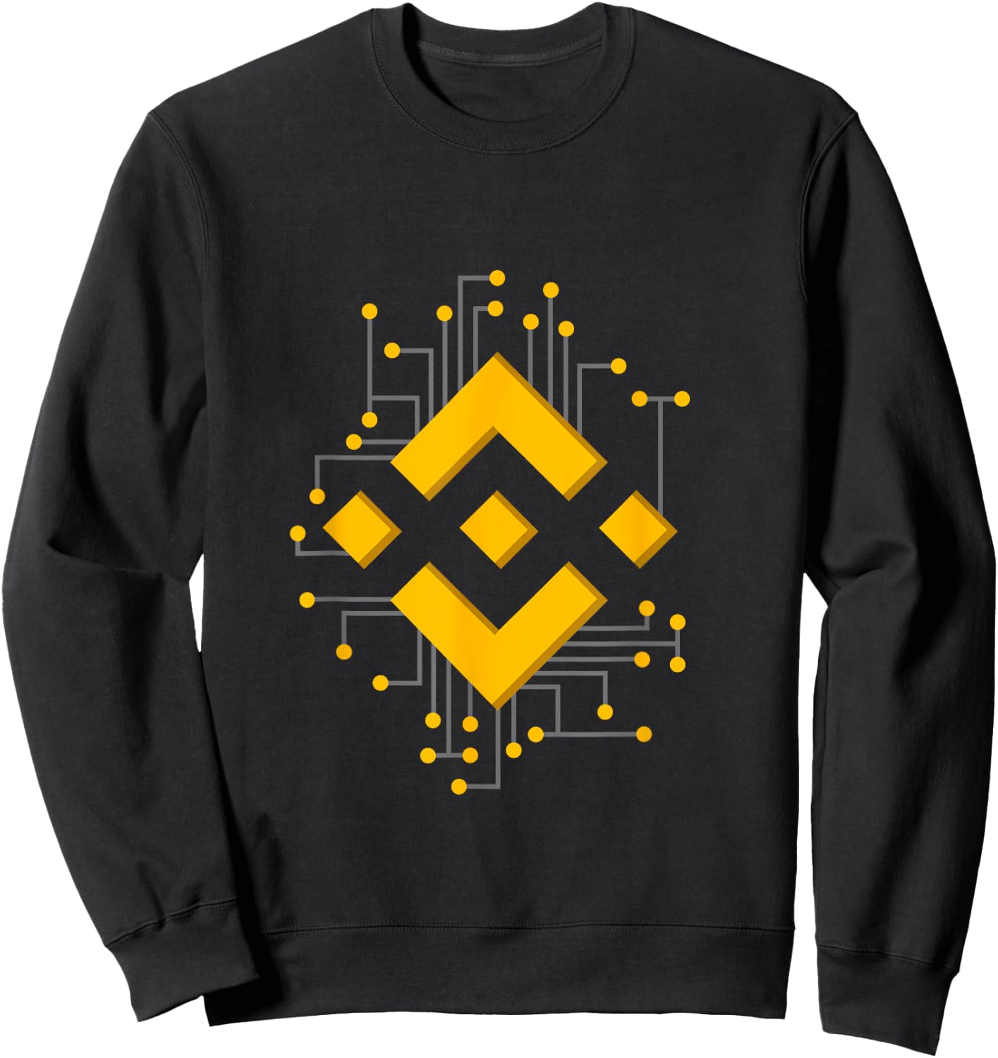 Binance Coin BNB Mechanical Logo Image Sweatshirt - Sweatshirt | Black