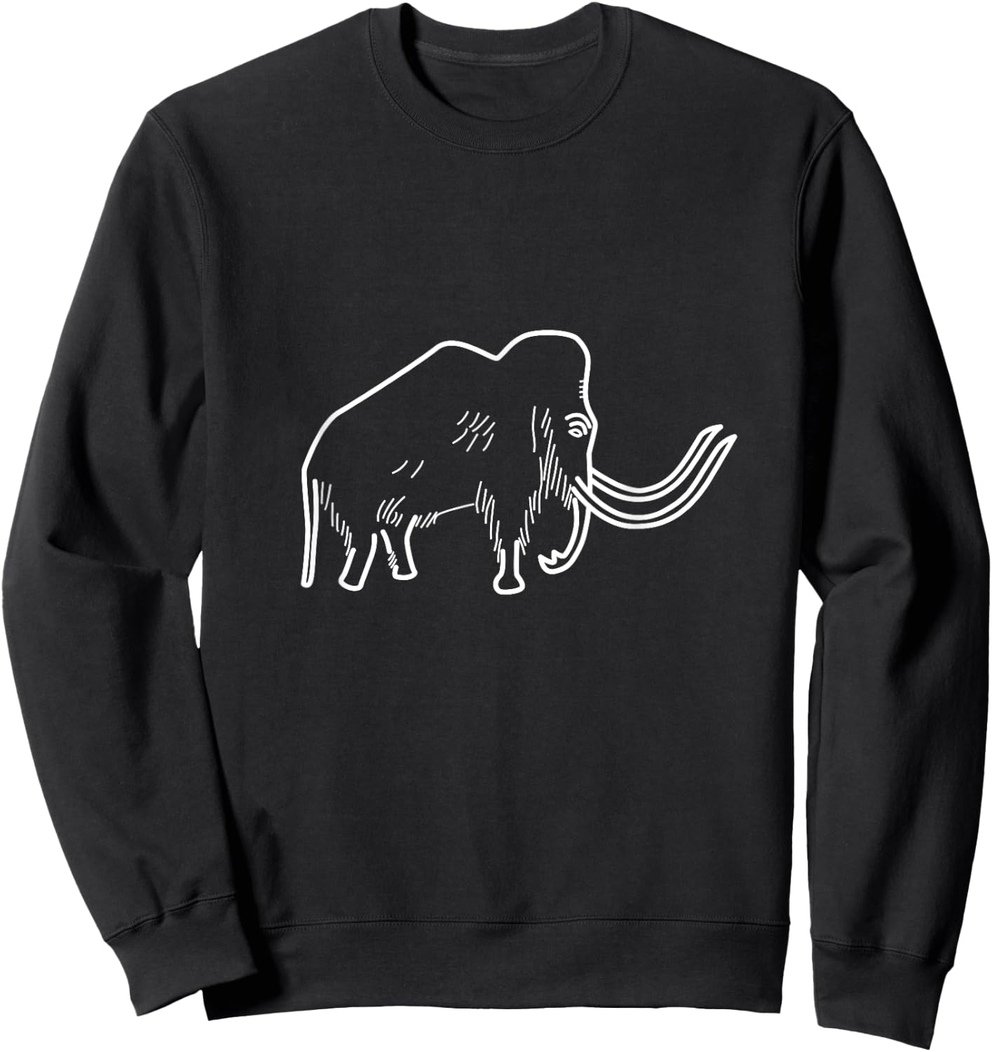 Cave art Mammoth Rouffignac Sweatshirt - Sweatshirt | Black