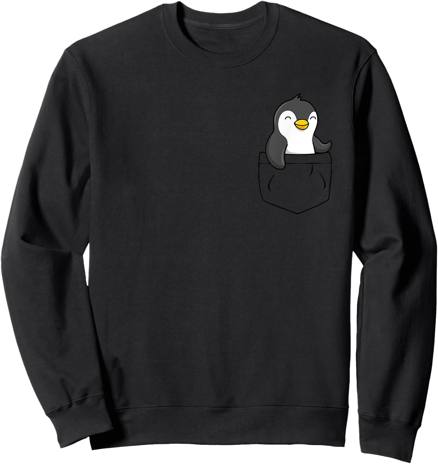 Penguin pocket - penguin Sweatshirt - Sweatshirt | Black