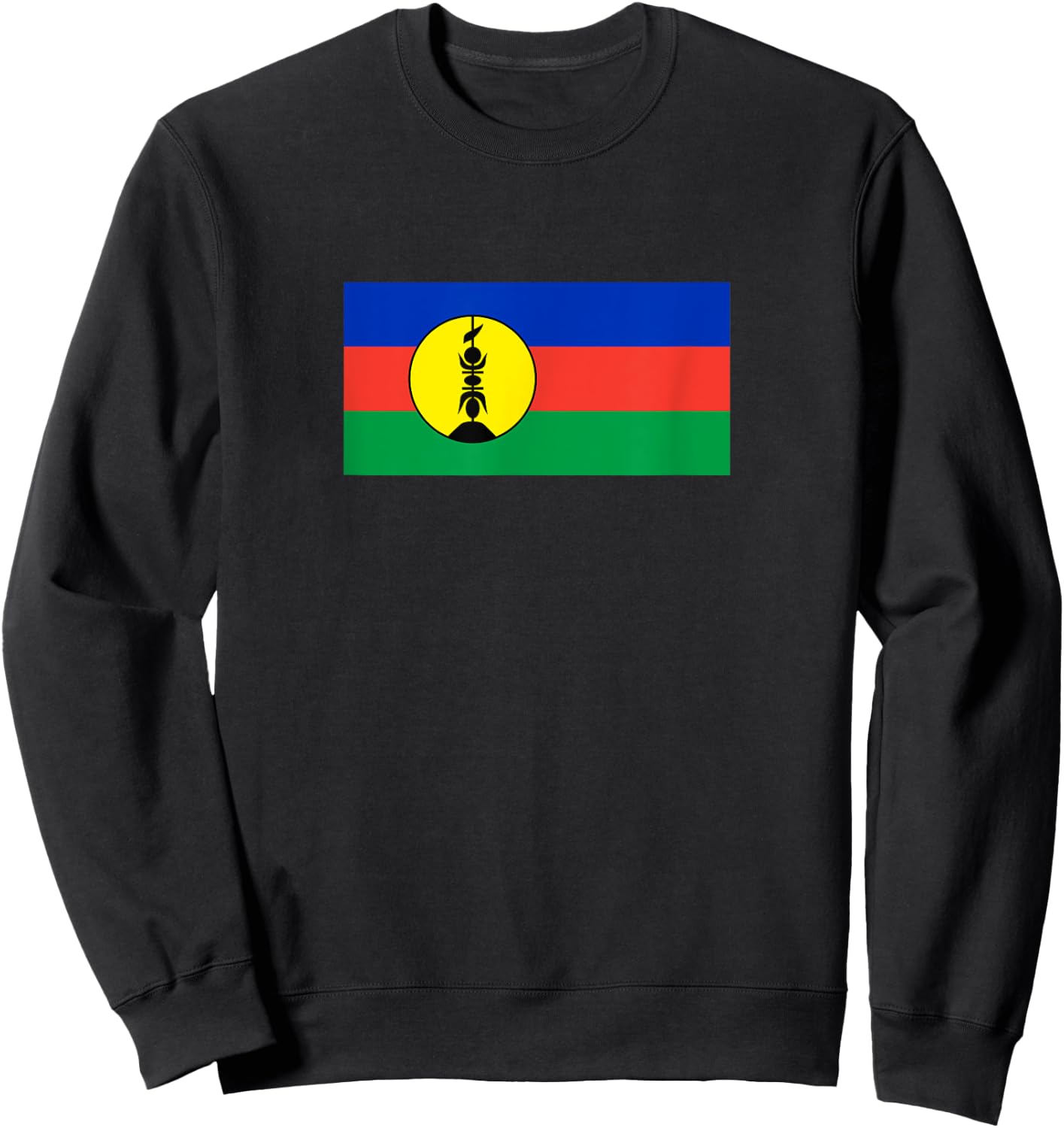 New Caledonia Flag Shirt Flag of New Caledonia Sweatshirt - Sweatshirt | Black