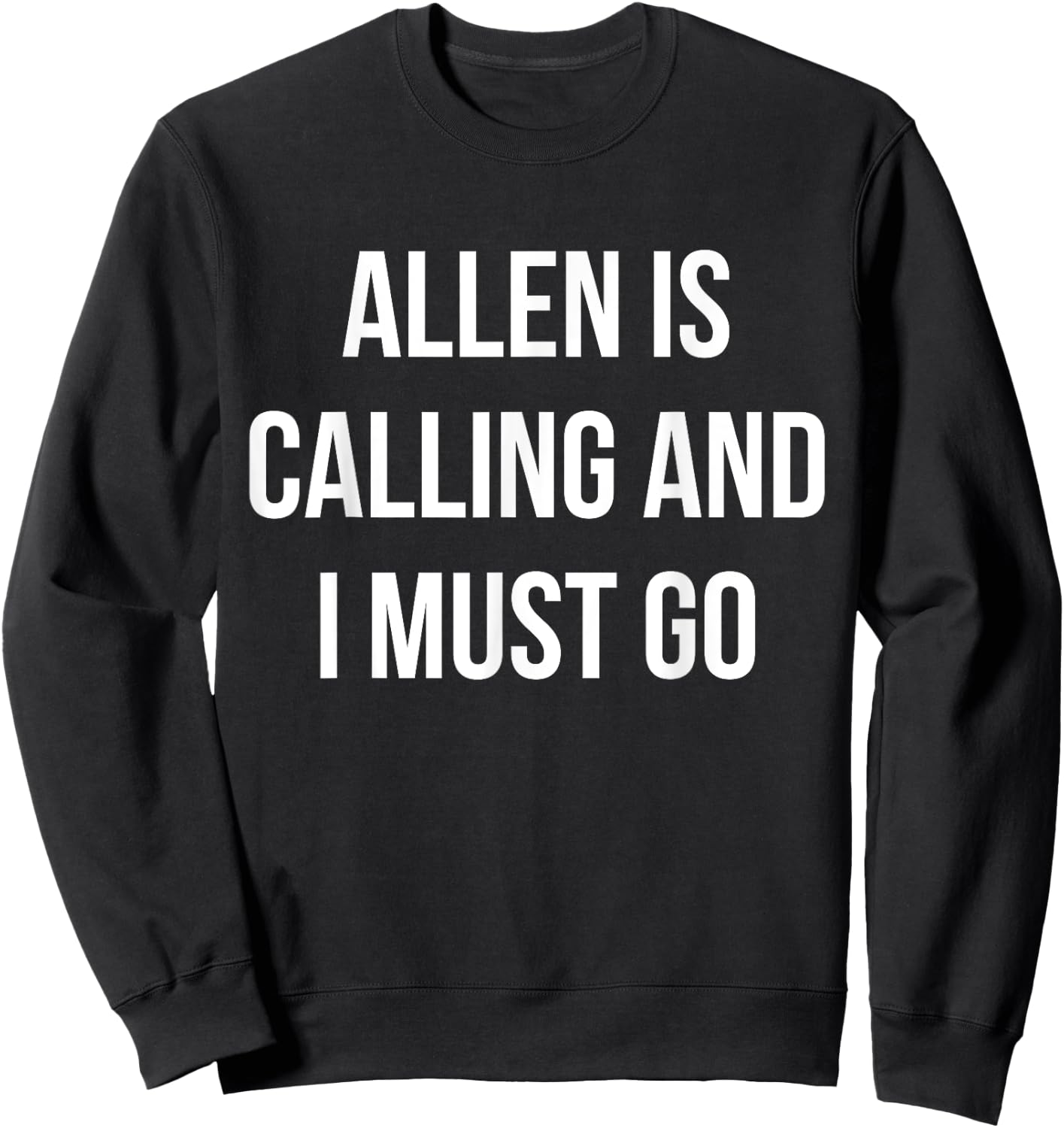 Allen City Funny Allen Sweatshirt - Sweatshirt | Black